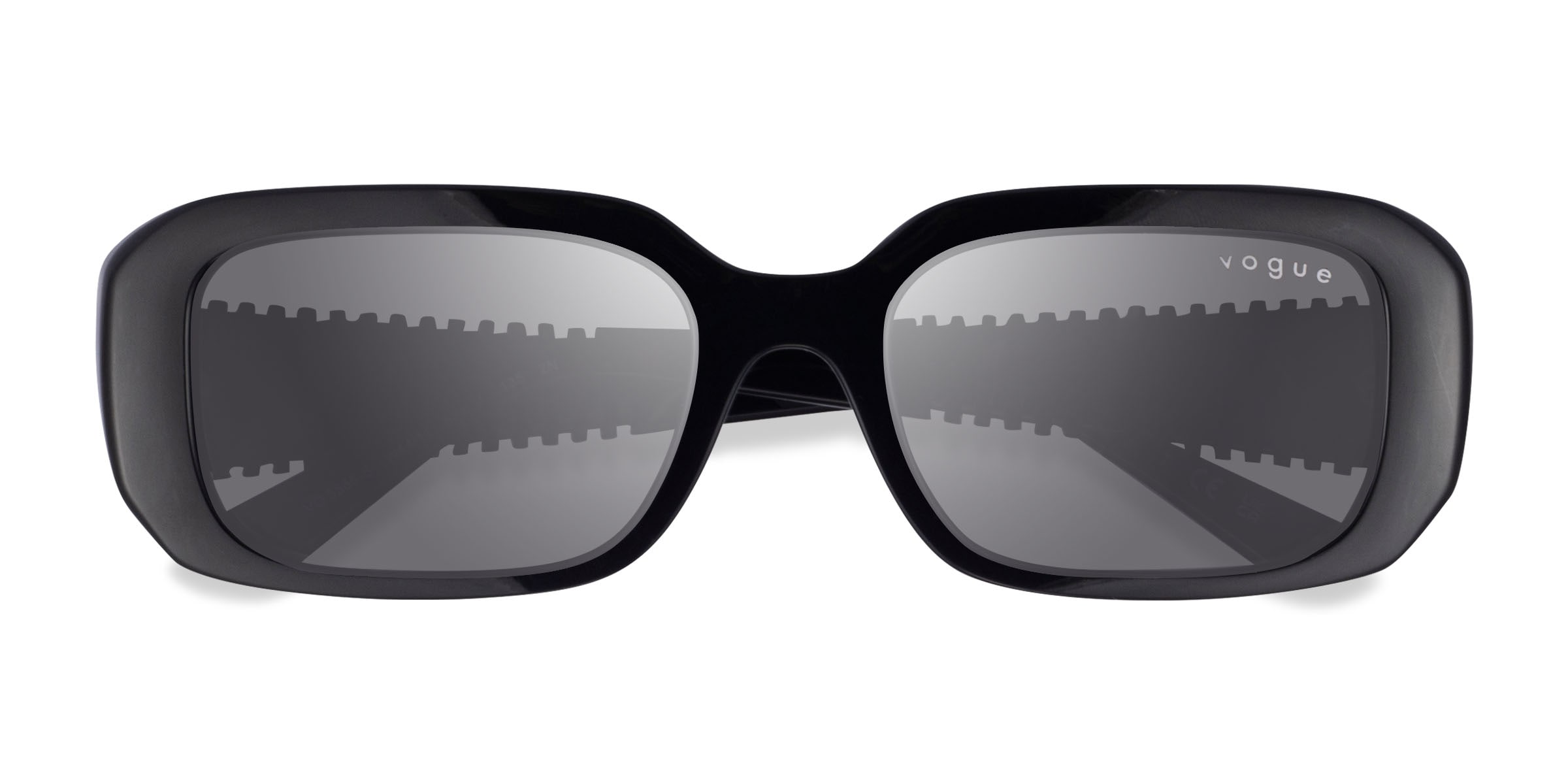 Vogue Eyewear VO5565S - Rectangle Black Frame Prescription Sunglasses