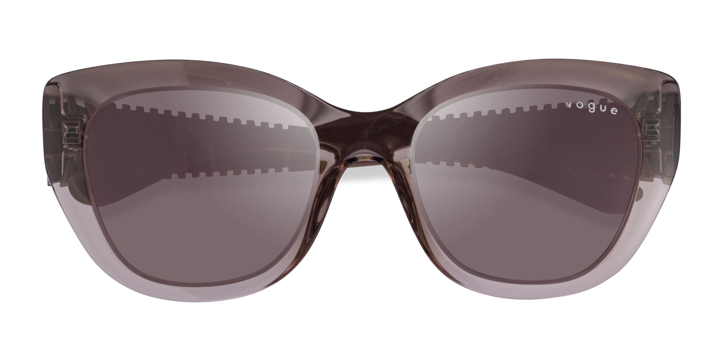 Vogue Eyewear VO5567S - Cat Eye Clear Brown Frame Prescription Sunglasses