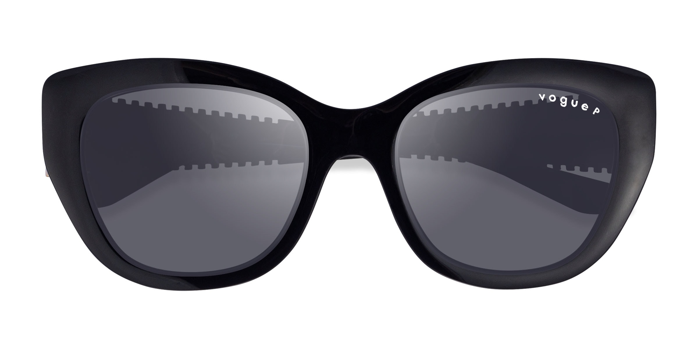 Vogue Eyewear VO5567S - Cat Eye Black Frame Prescription Sunglasses