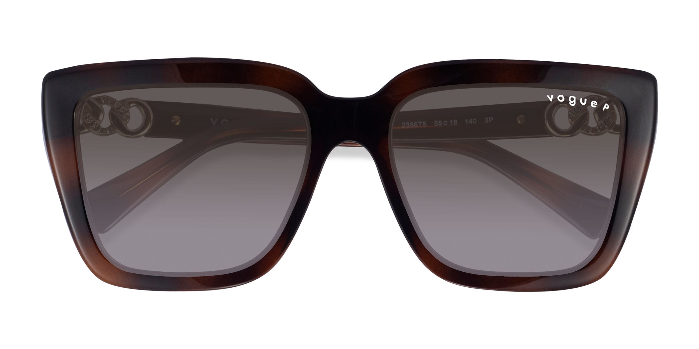 Vogue Eyewear VO5575SB - Square Dark Tortoise Frame Sunglasses For Women