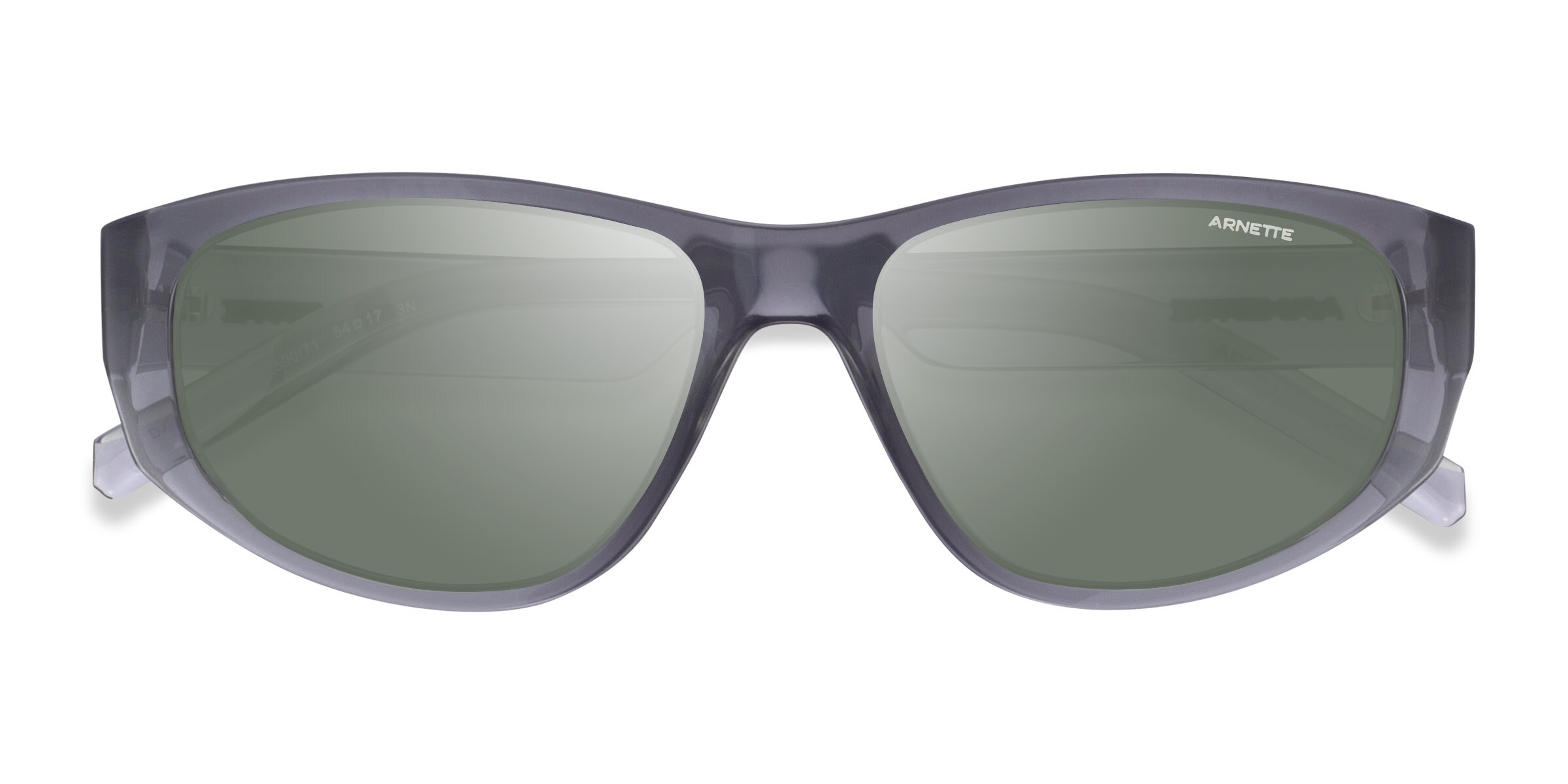 ARNETTE Daemon - Geometric Shiny Gray Frame Prescription Sunglasses