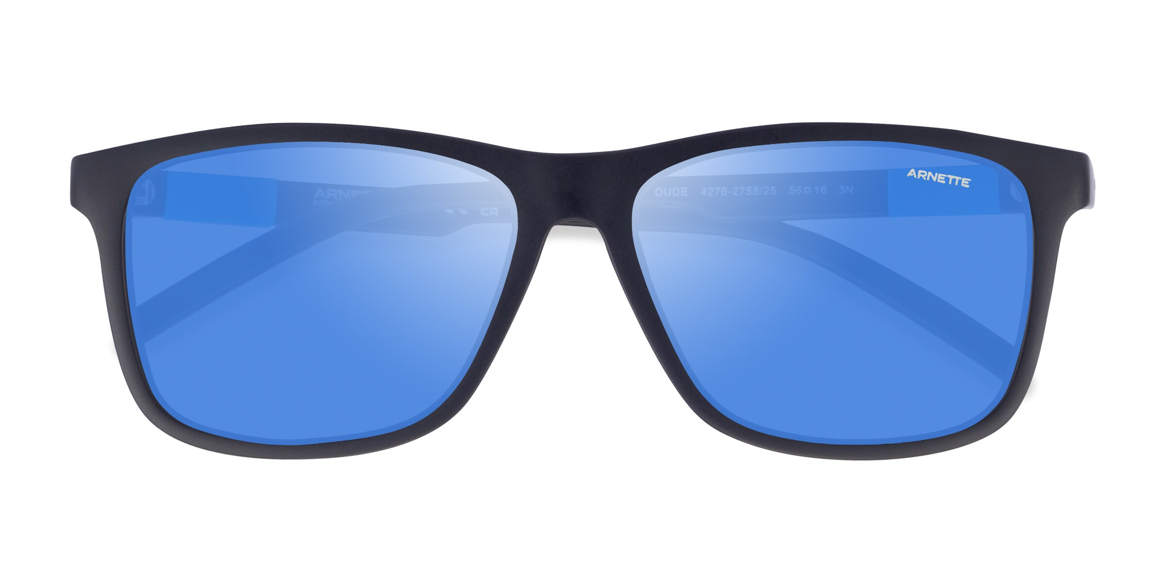 ARNETTE Dude - Square Matte Black Frame Prescription Sunglasses