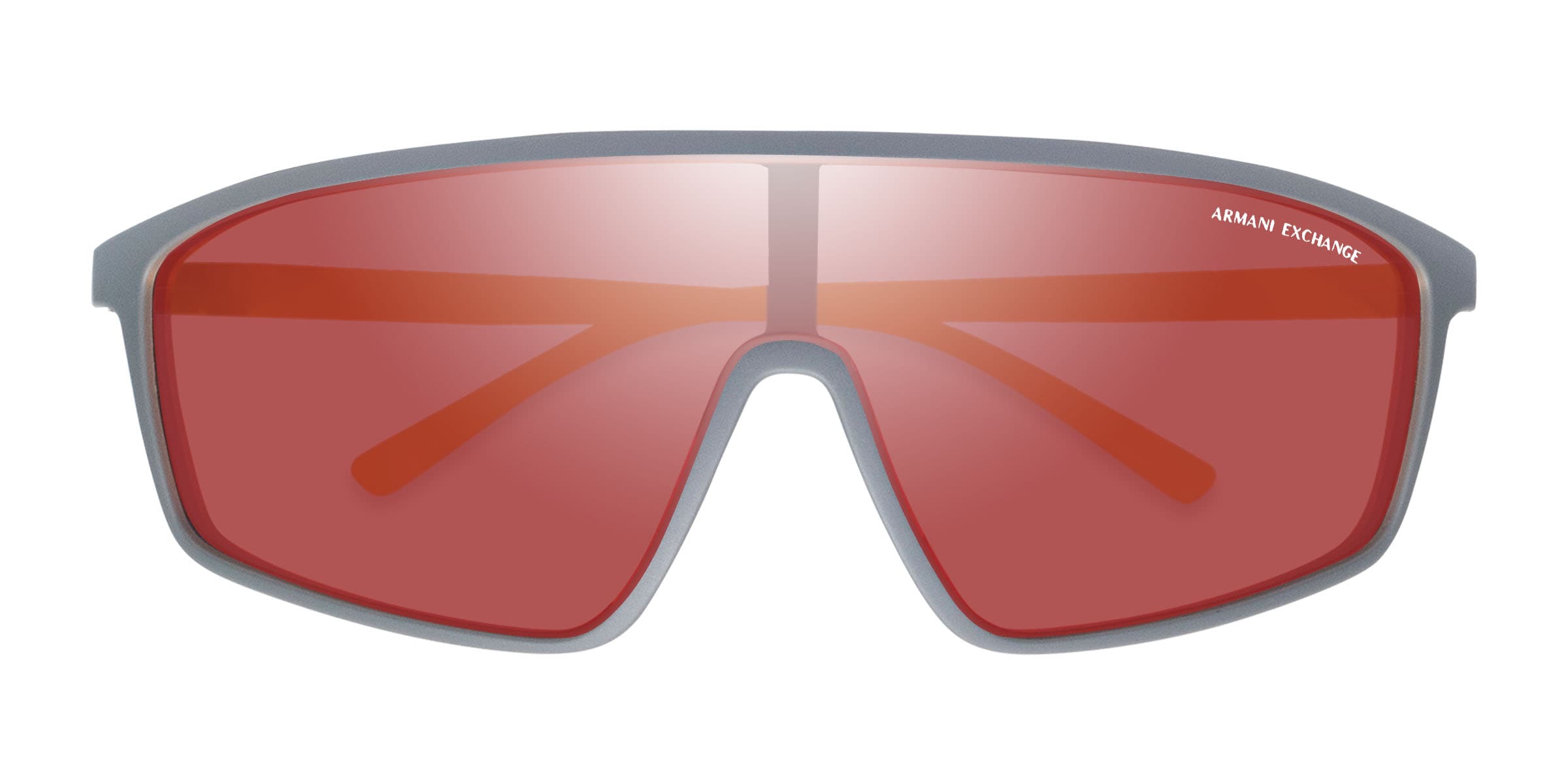 Armani Exchange AX4119S - Rectangle Matte Gray Frame Sunglasses For Men