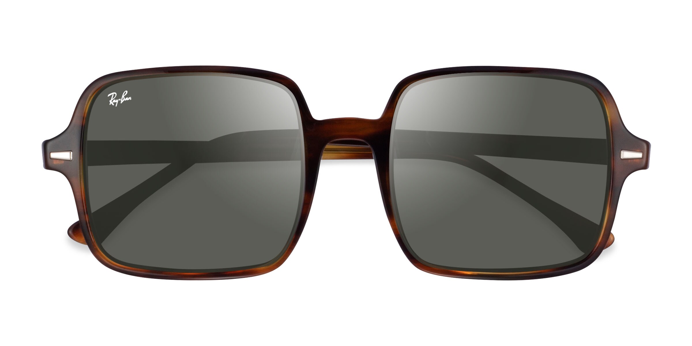 Ray-Ban RB1973 Square Ii - Square Tortoise Frame Prescription Sunglasses