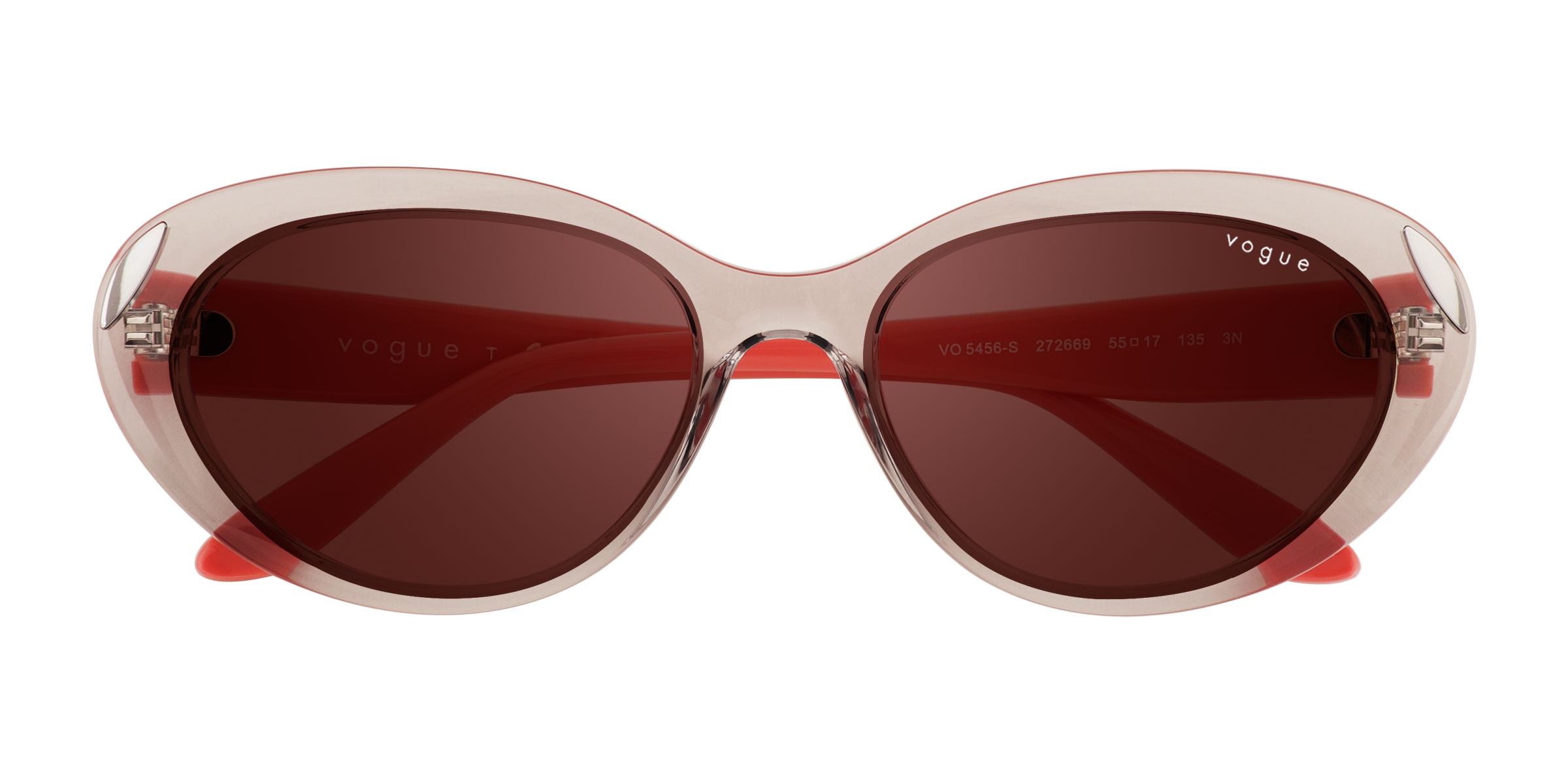 Vogue Eyewear VO5456S - Cat Eye Clear Gray Frame Prescription Sunglasses