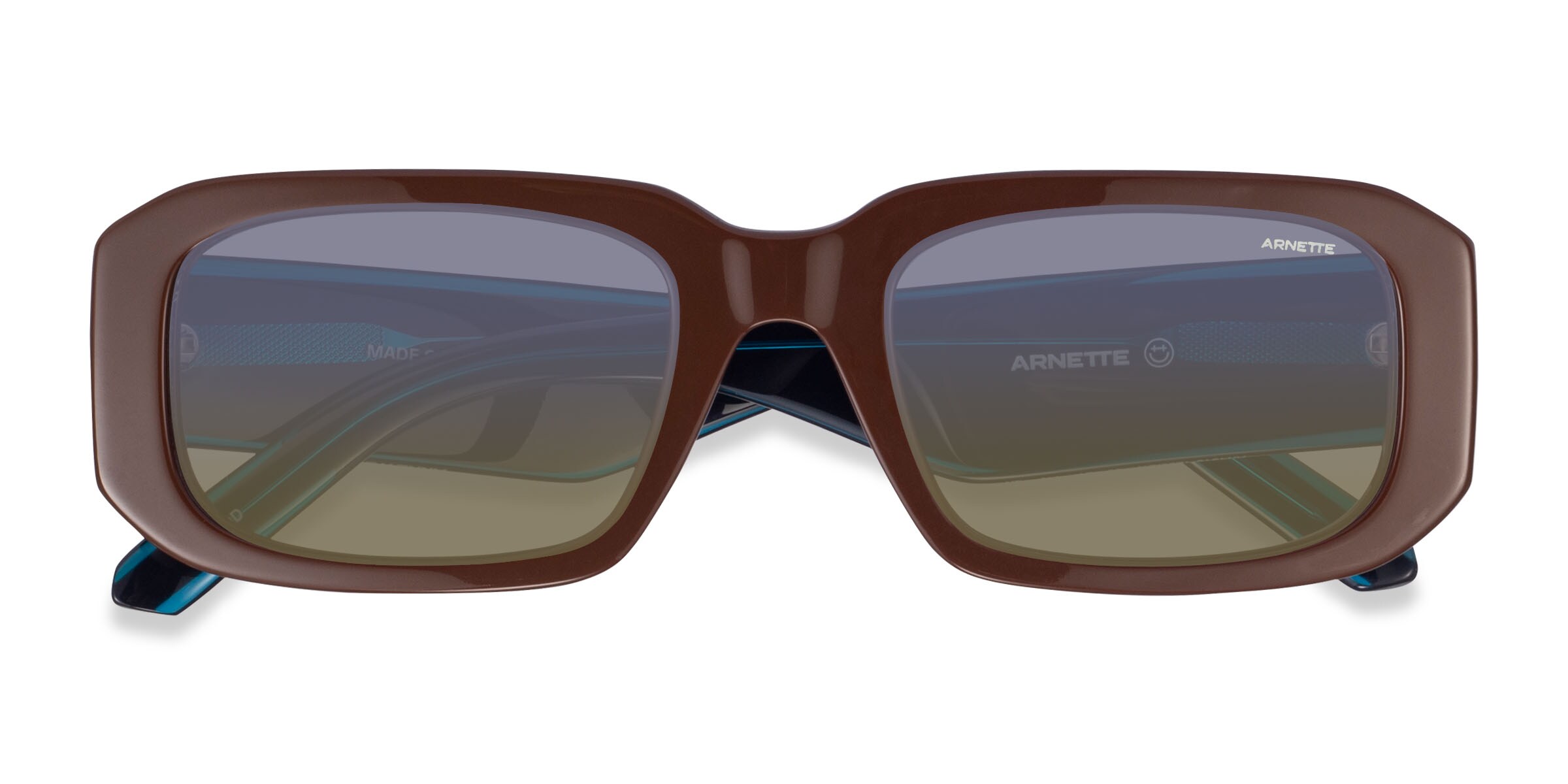 ARNETTE Thekidd - Square Matte Chocolate Frame Prescription Sunglasses
