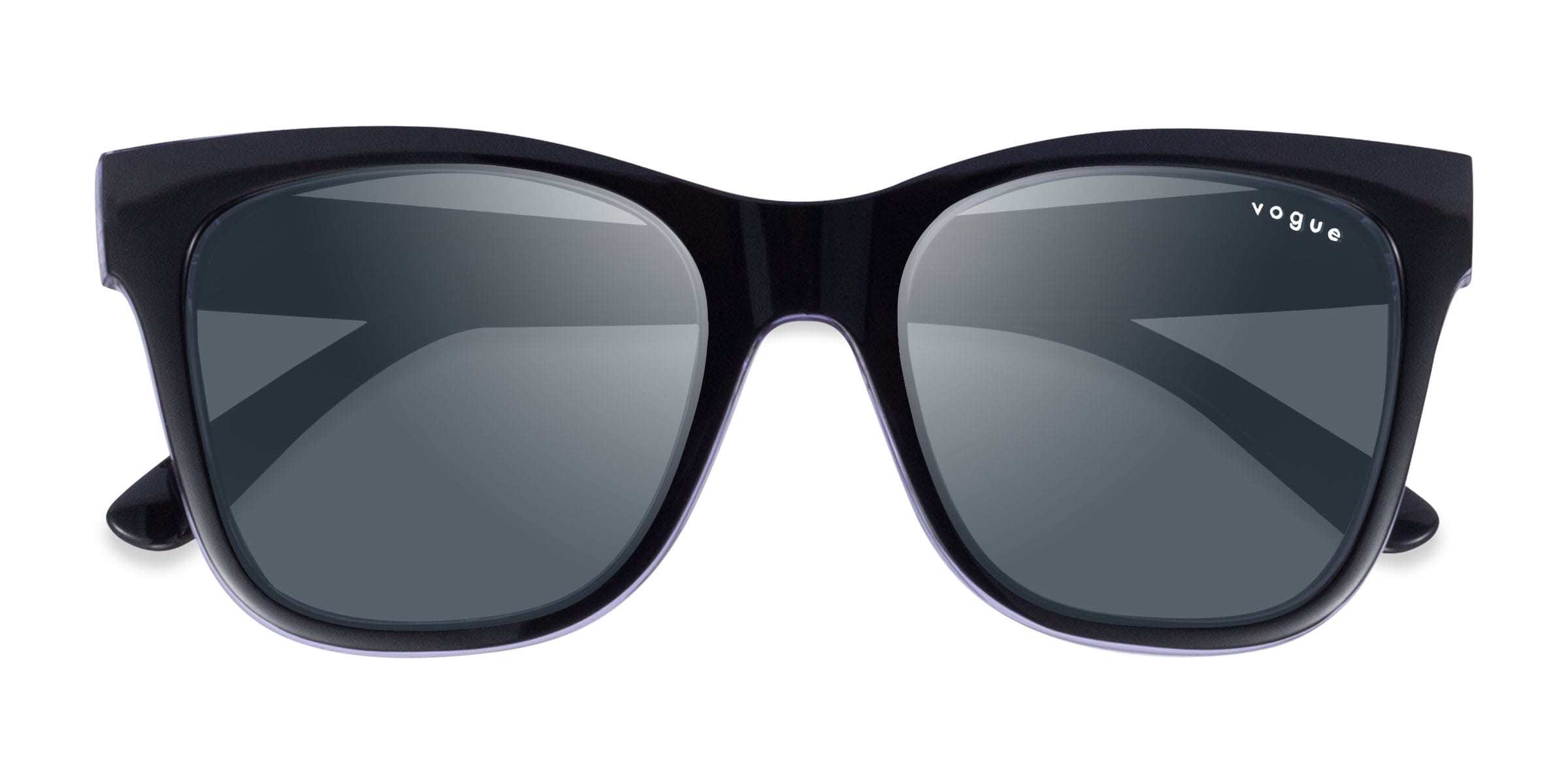 Vogue Eyewear VO5428S - Cat Eye Black Purple Frame Prescription Sunglasses