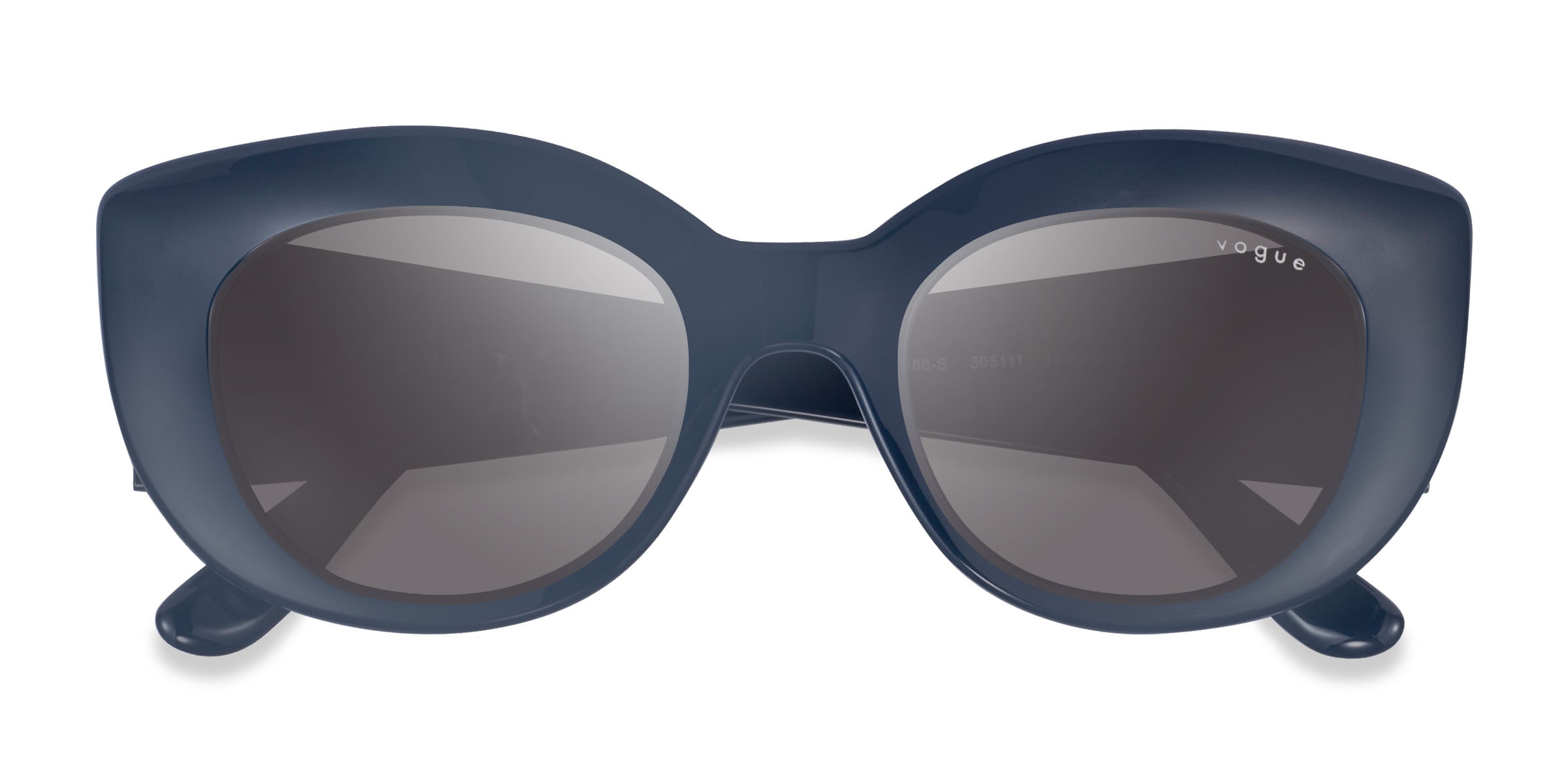 Vogue Eyewear VO5480S - Cat Eye Matte Navy Frame Sunglasses For Women