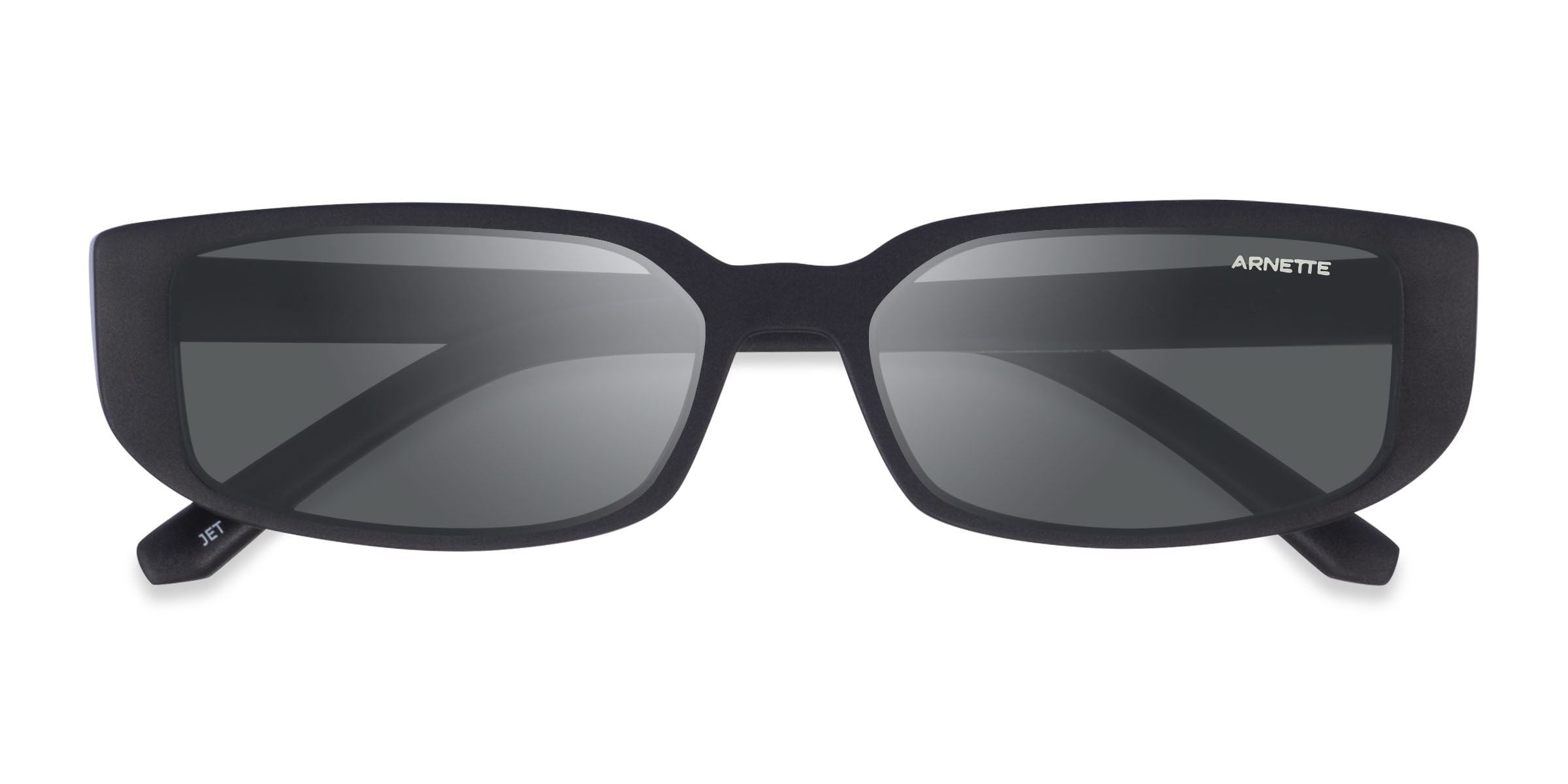 ARNETTE Jet - Rectangle Black Frame Prescription Sunglasses