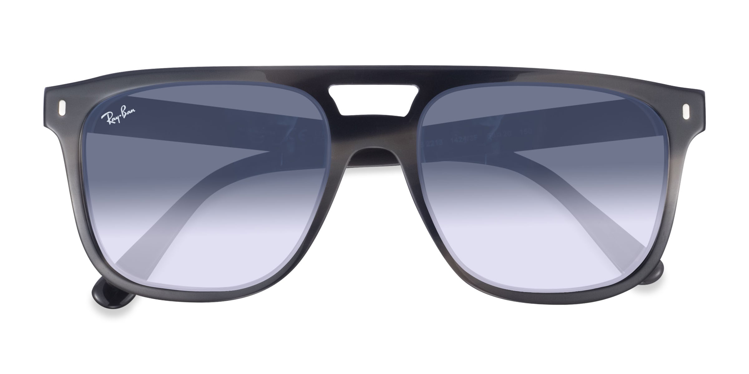 Ray-Ban RB2213 - Aviator Gray Frame Prescription Sunglasses