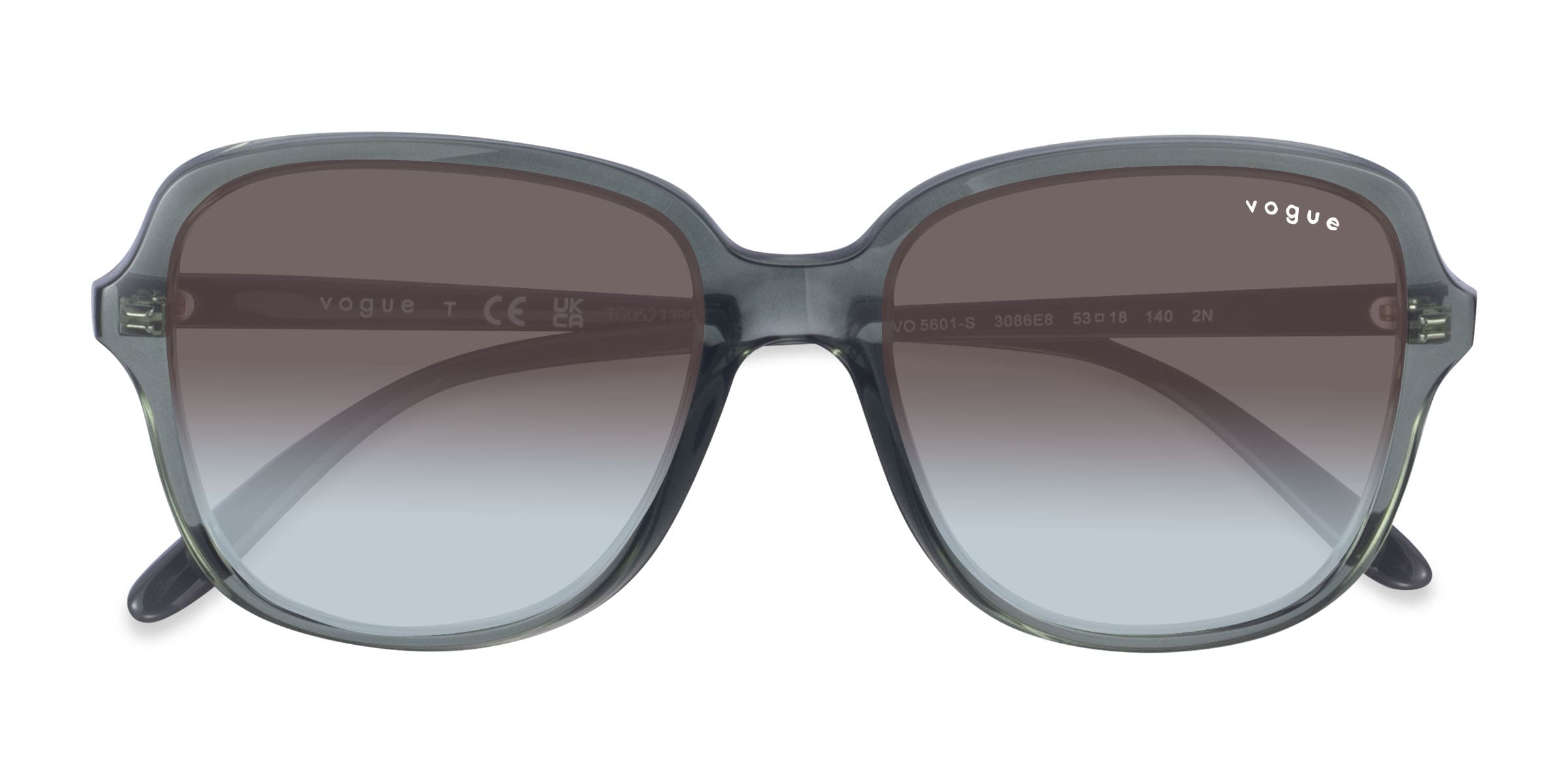 Vogue Eyewear VO5601S - Square Green Frame Prescription Sunglasses