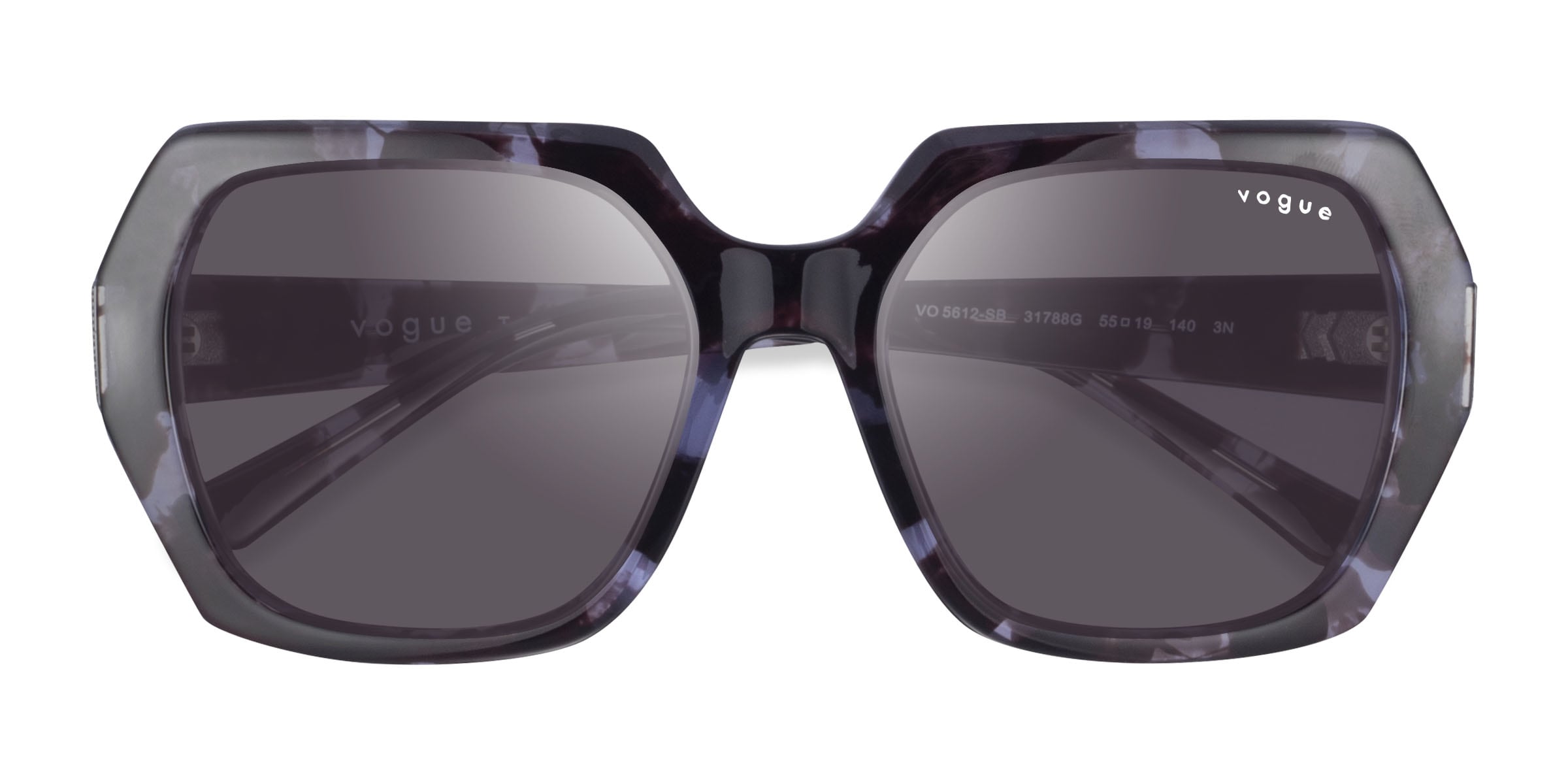 Vogue Eyewear VO5612SB - Geometric Floral Frame Sunglasses For Women