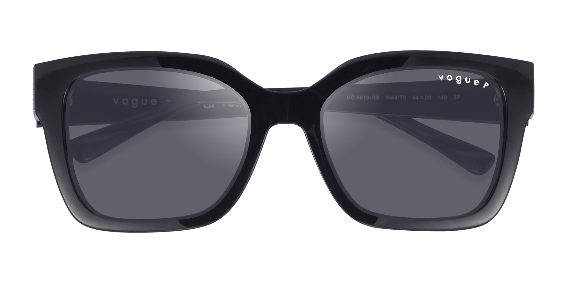 Vogue Eyewear VO5613SB - Cat Eye Black Frame Sunglasses For Women