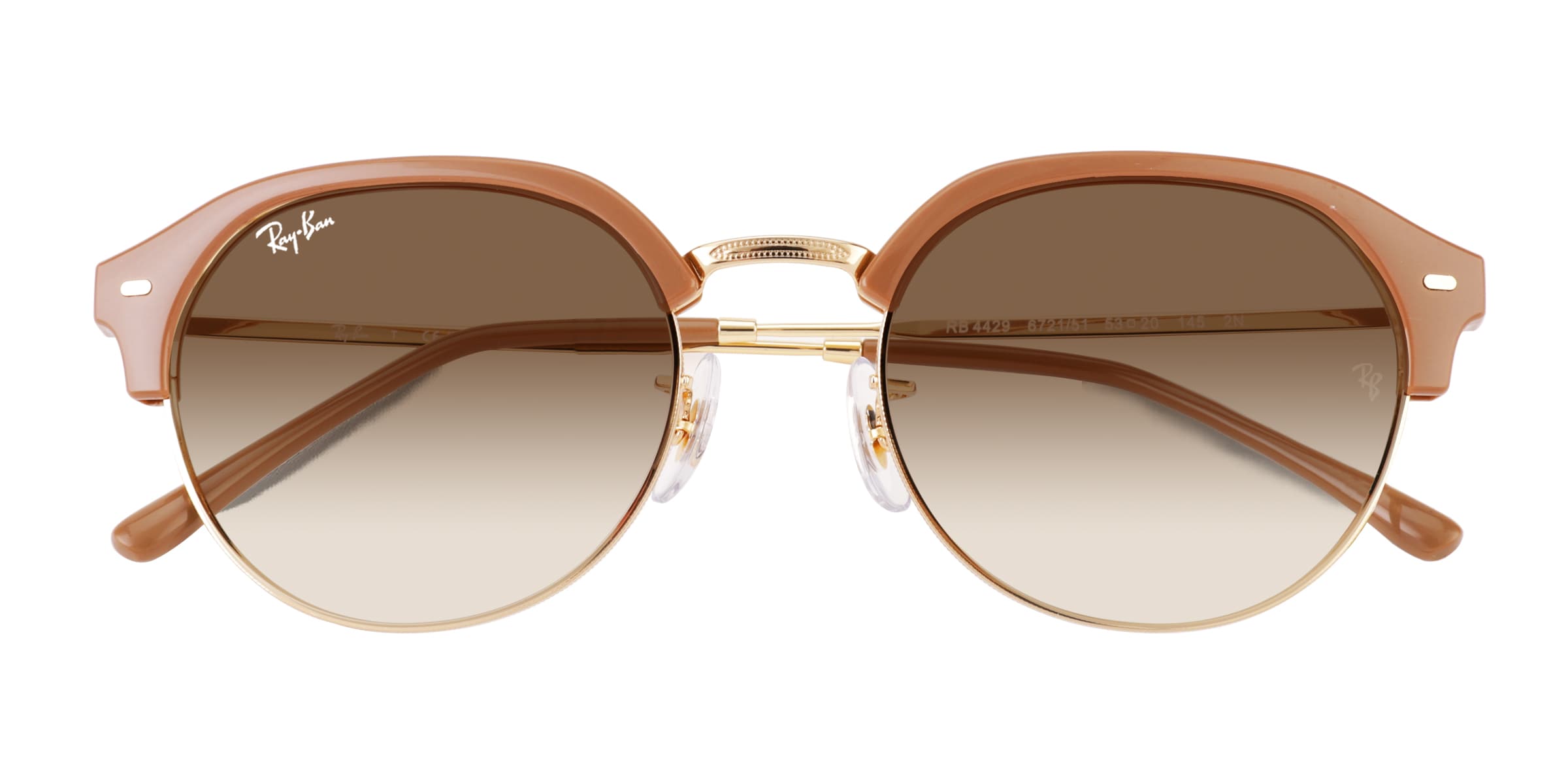 Ray-Ban RB4429 - Browline Brown Frame Prescription Sunglasses
