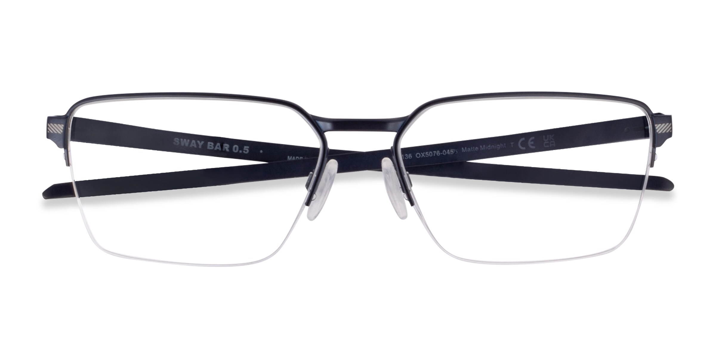 Oakley Sway Bar 0.5 - Rectangle Matte Midnight Frame Glasses For Men