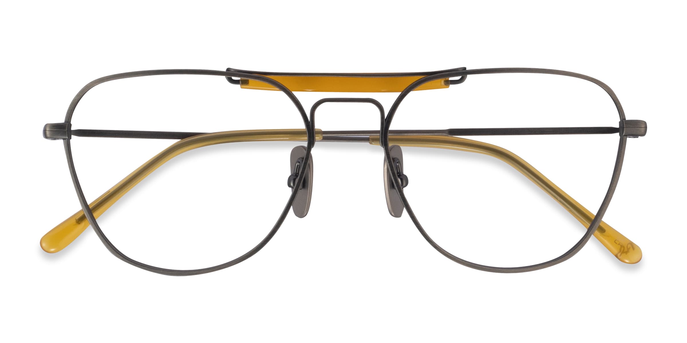 Ray-Ban RB8064V - Aviator Demi Gloss Pewter Frame Eyeglasses