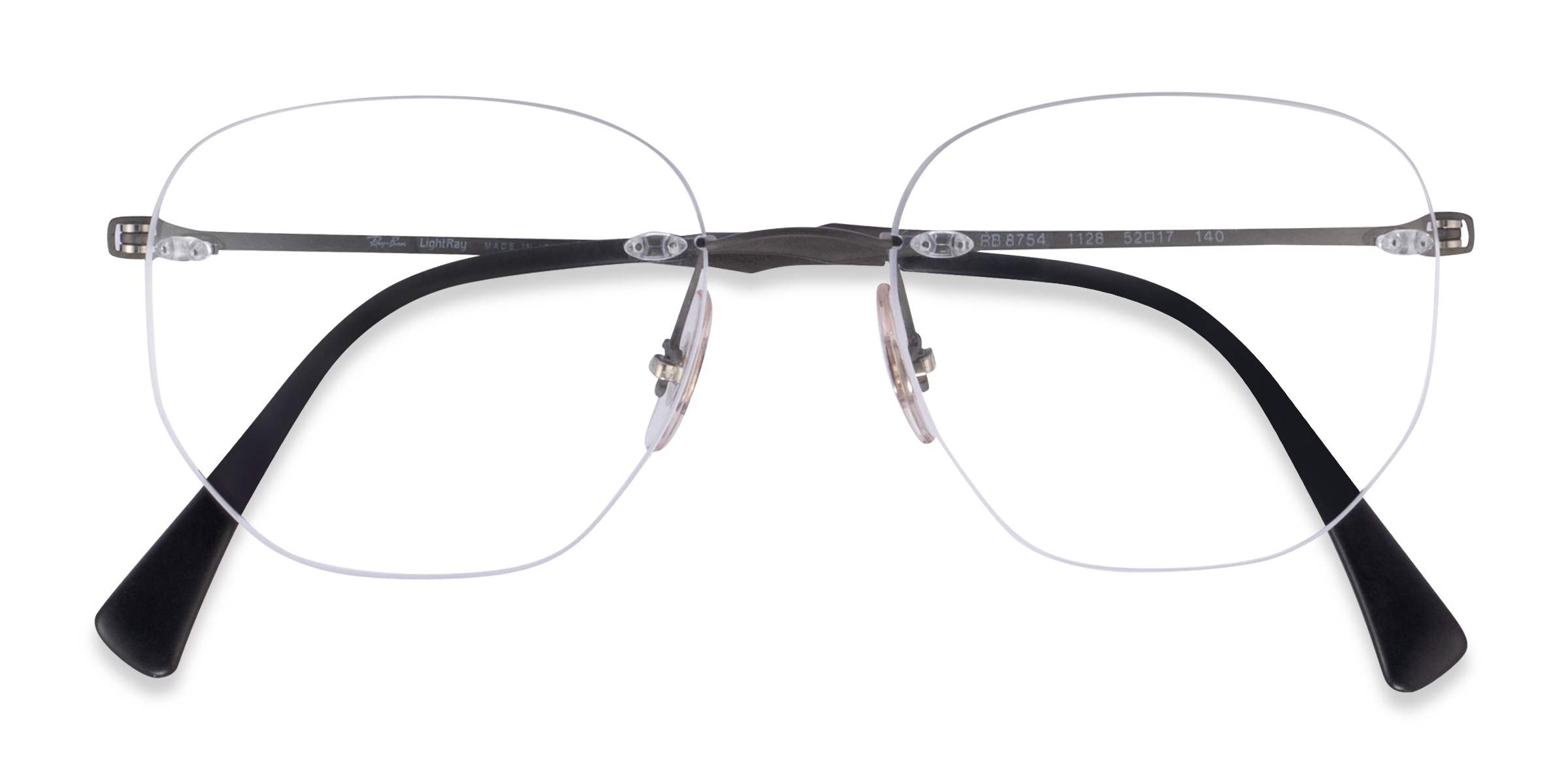 Ray-Ban RB8754 Lightray - Geometric Matte Dark Gunmetal Frame Eyeglasses