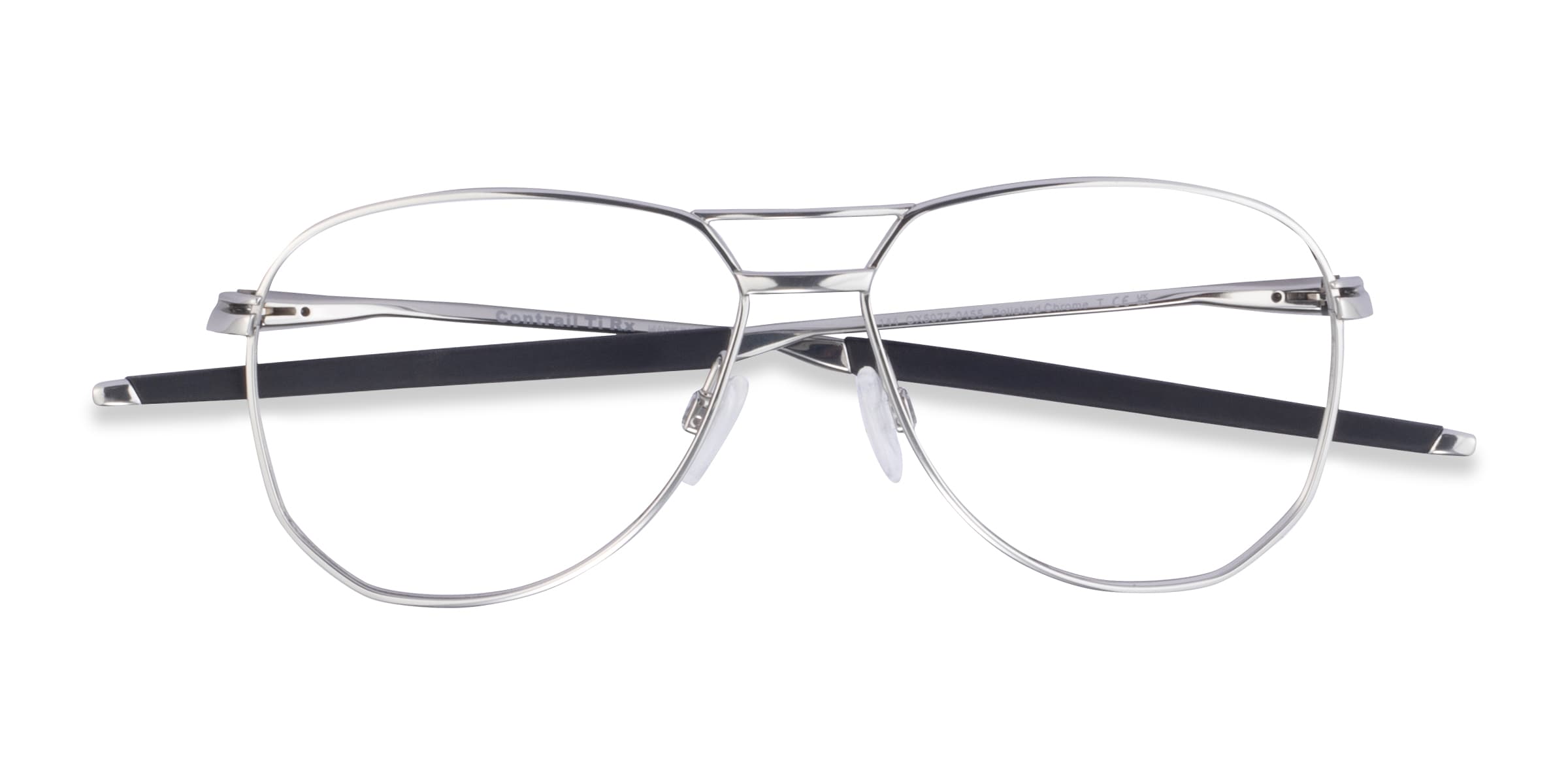 Oakley Contrail Ti Rx - Aviator Polished Chrome Frame Eyeglasses