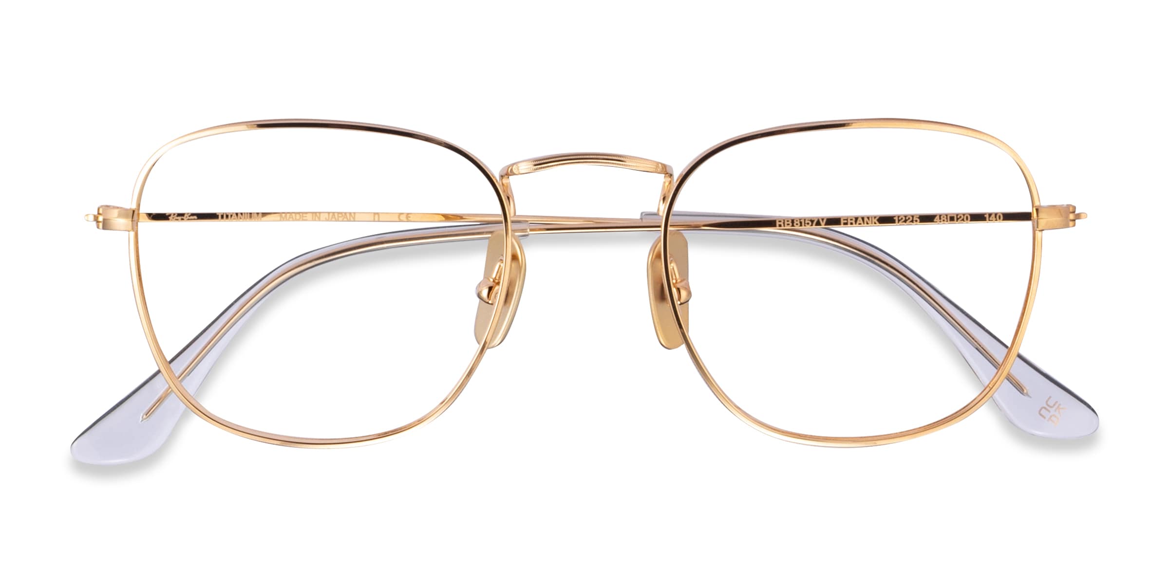Ray-Ban RB8157V Frank - Square Gold Frame Eyeglasses