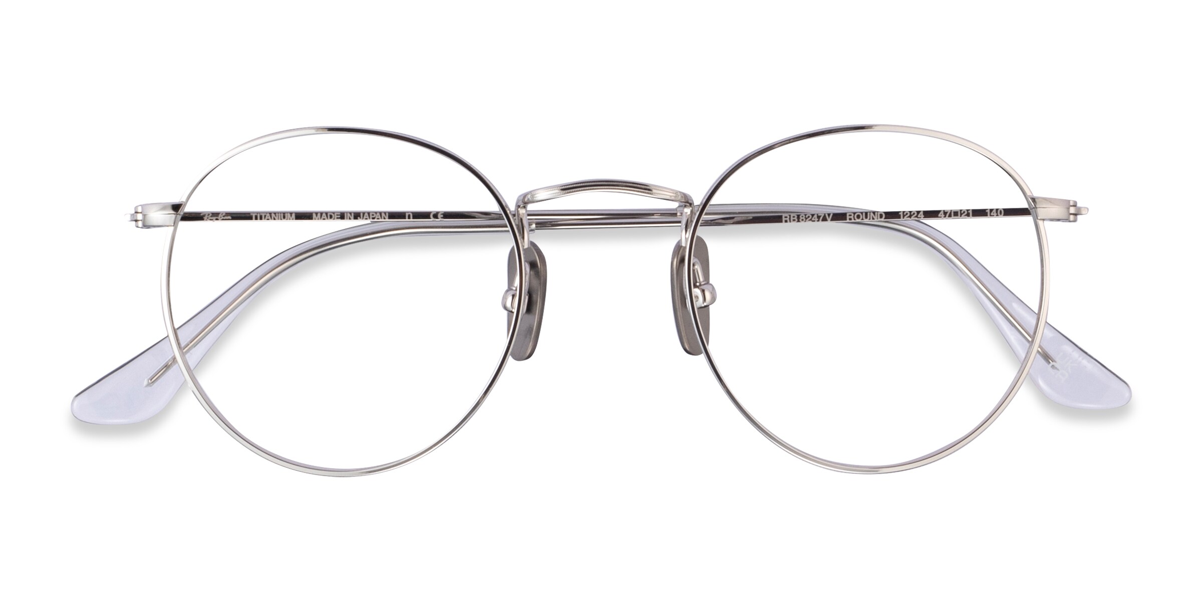 Ray-Ban RB8247V - Round Silver Frame Eyeglasses