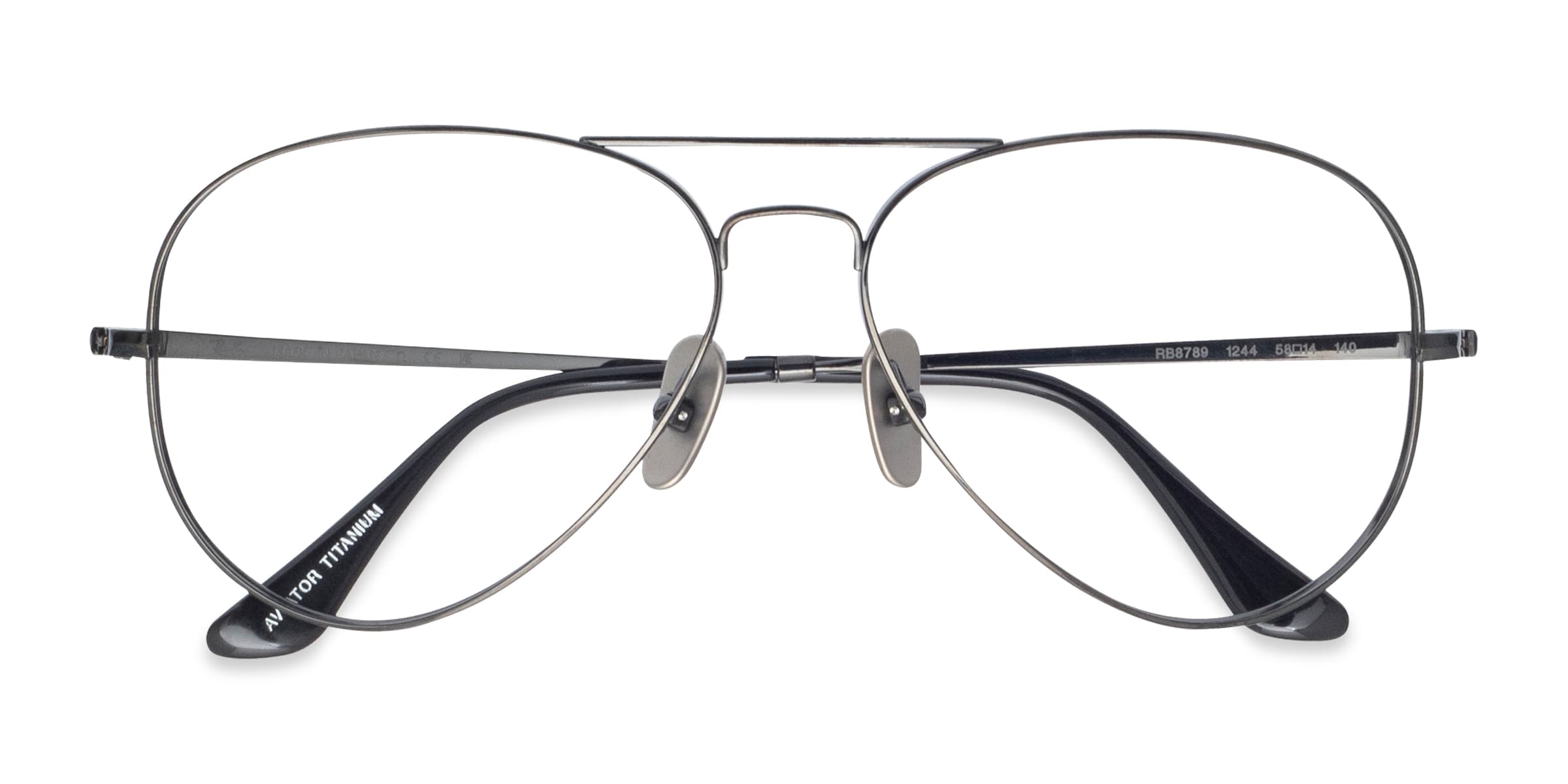 Ray-Ban RB8789 - Aviator Gunmetal Frame Eyeglasses