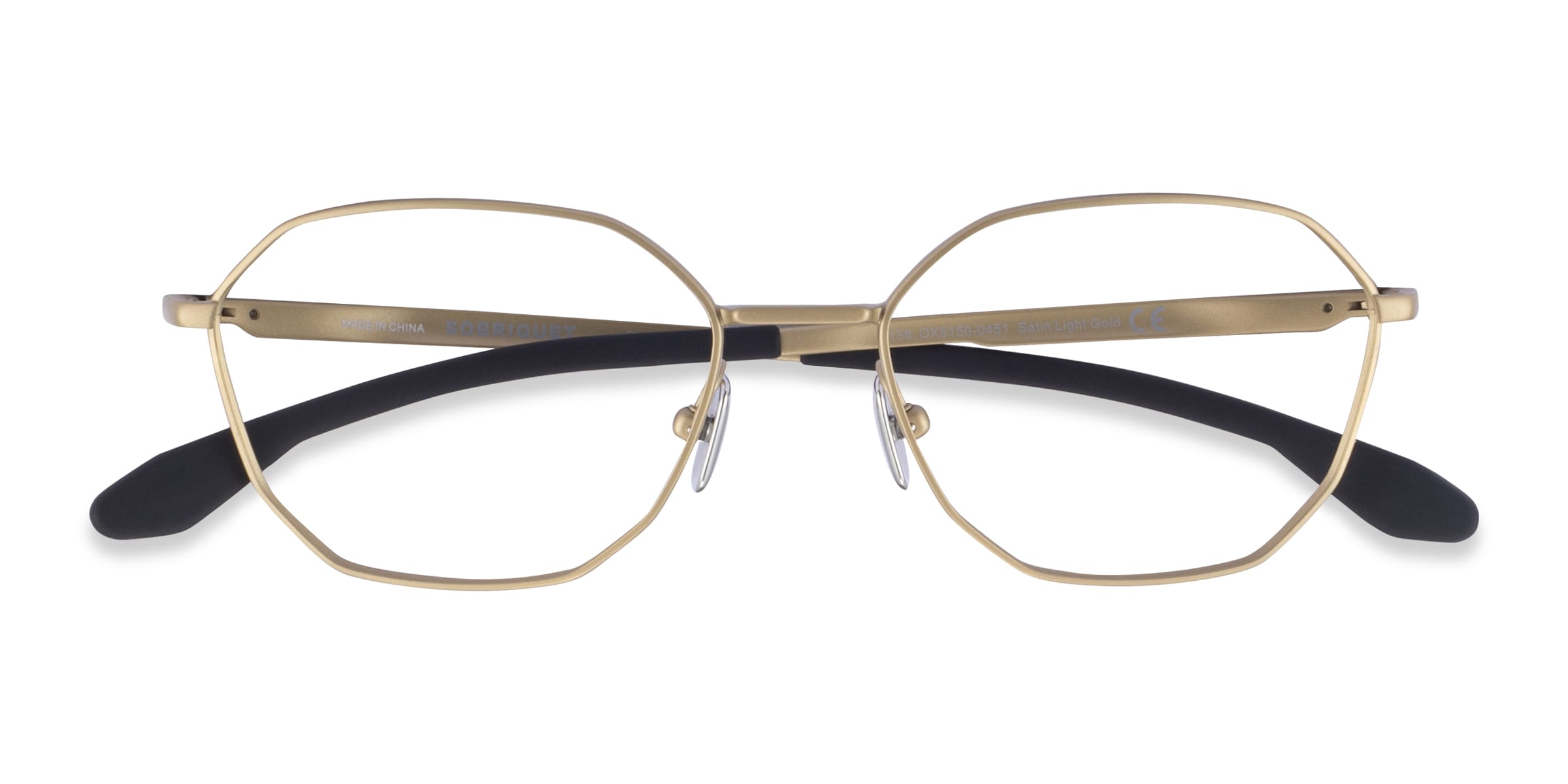 Oakley Sobriquet - Geometric Matte Gold Frame Glasses For Women
