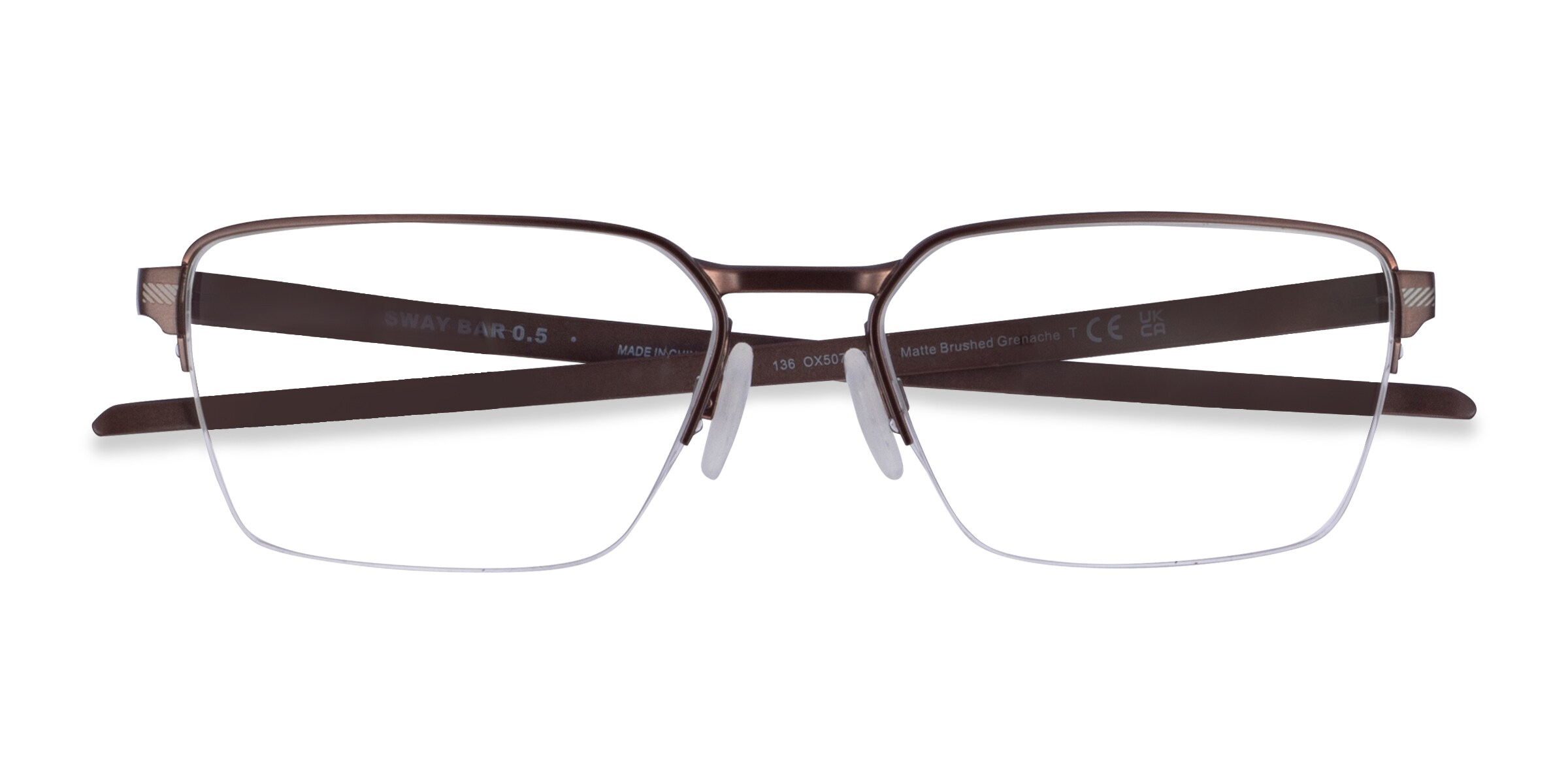 Oakley Sway Bar 0.5 - Rectangle Matte Bronze Frame Eyeglasses