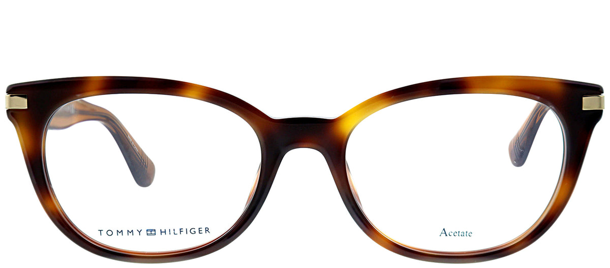 Tommy Hilfiger TH 1519 Cat Eye Eyeglasses - Tortoise/ Havana