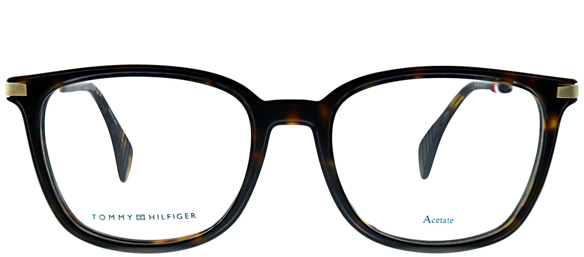 Tommy Hilfiger TH 1558 Rectangle Eyeglasses - Tortoise/ Havana