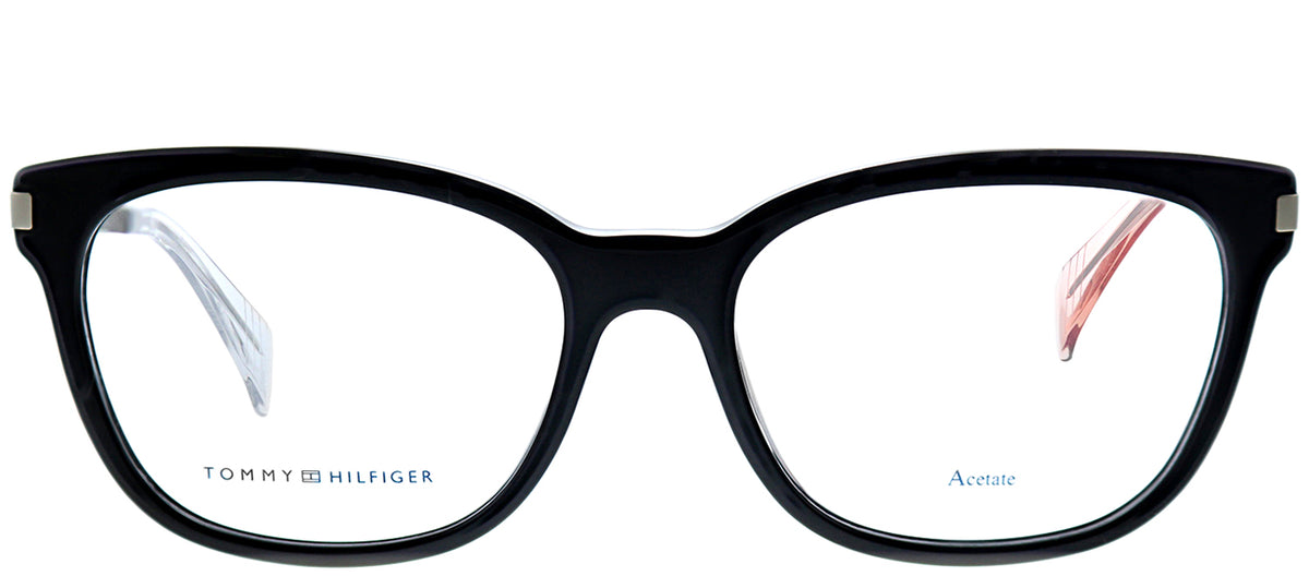 Tommy Hilfiger TH 1381 Square Eyeglasses - Black