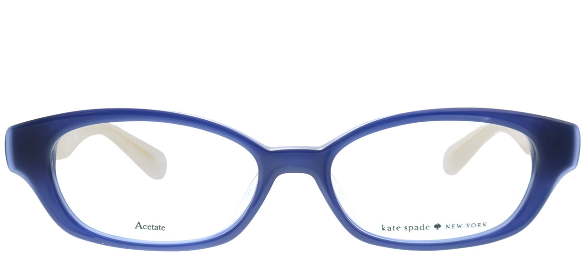 Kate Spade Low Bridge Fit Amedia/F Square Eyeglasses - Blue