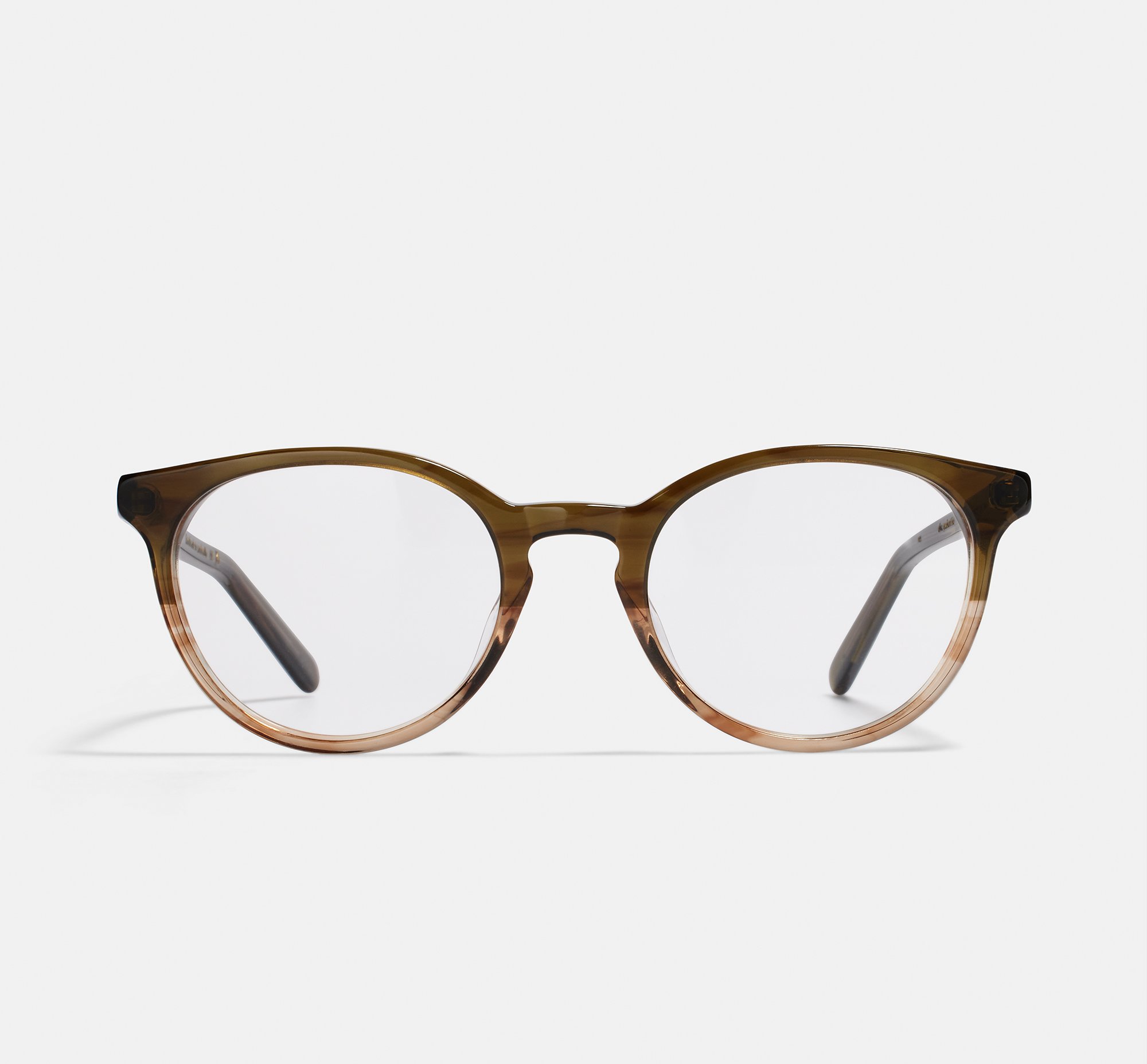 Max Olive Gradient | Round Acetate Glasses
