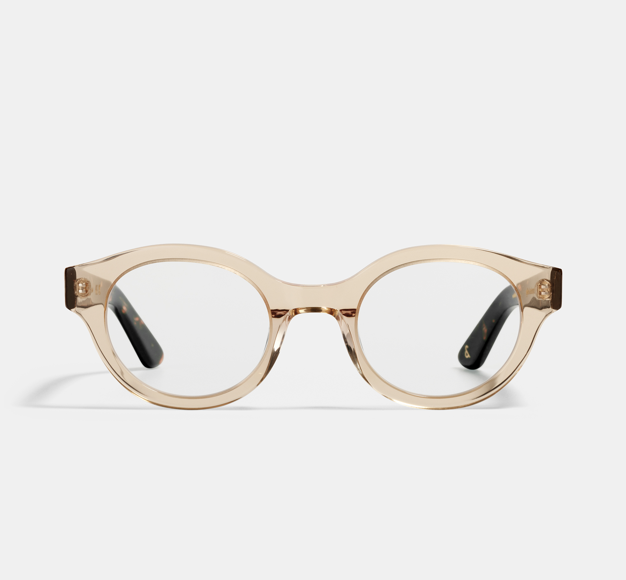 Mila Golden Hour Two Tone | Round Bio Acetate Glasses