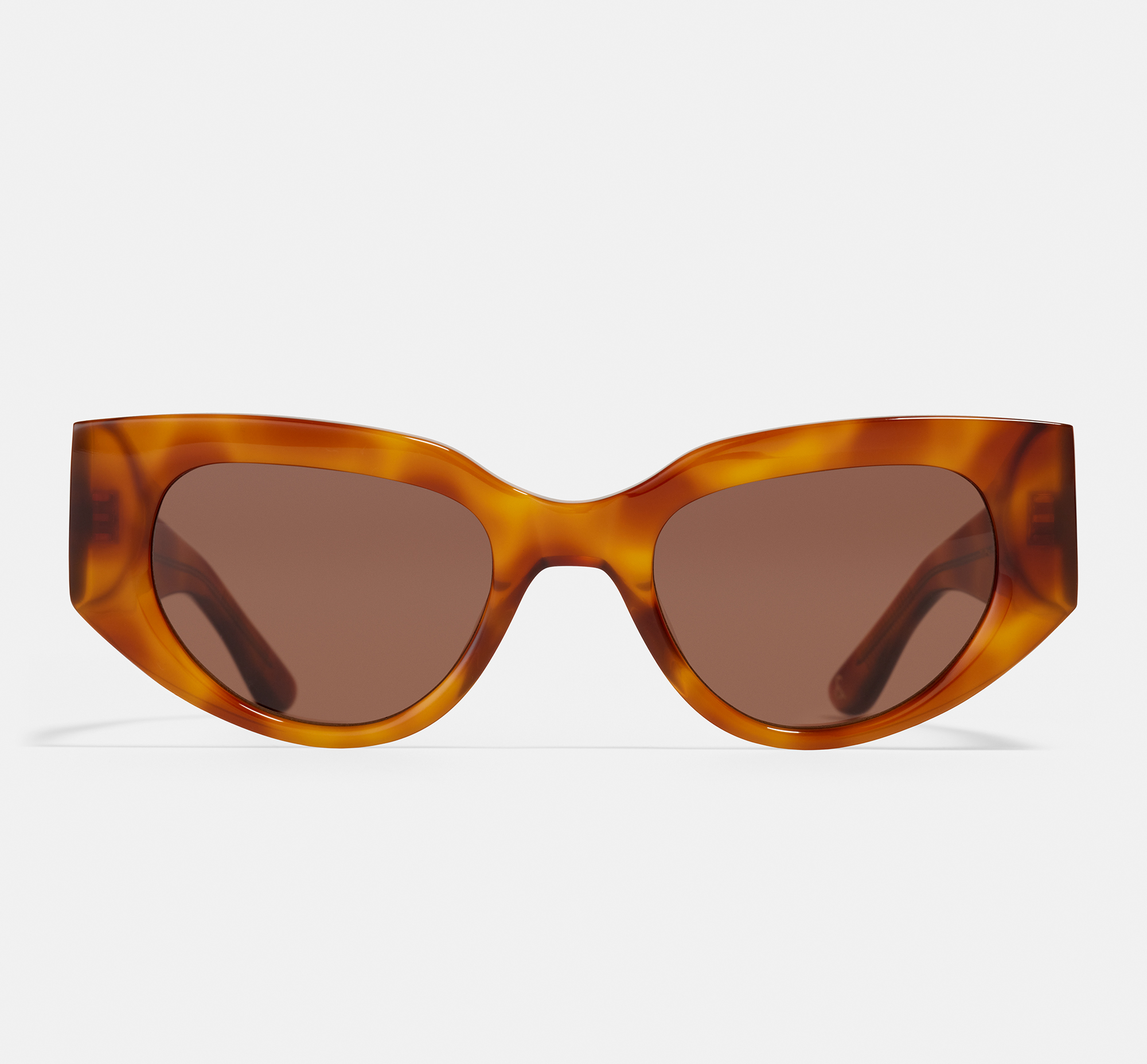 Mirko Sepia | Oval Bio Acetate Sunglasses