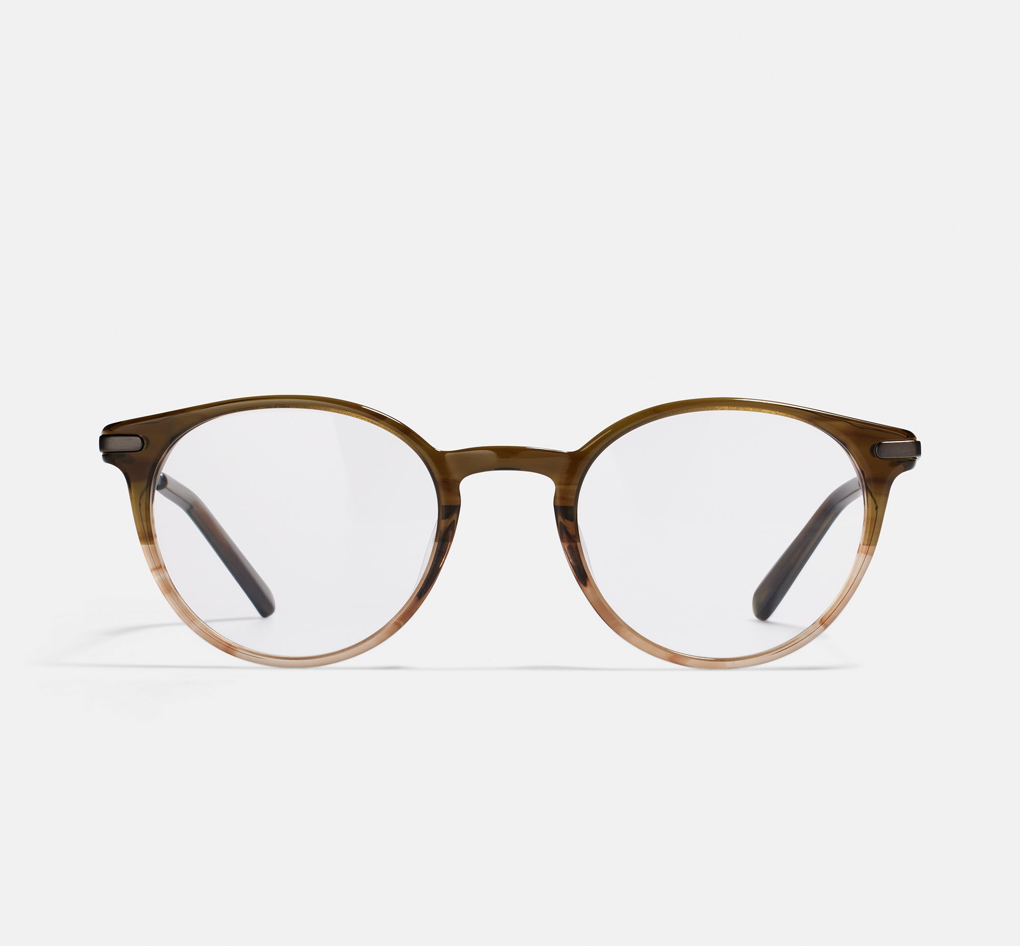 Morris Olive Gradient | Round Acetate Glasses