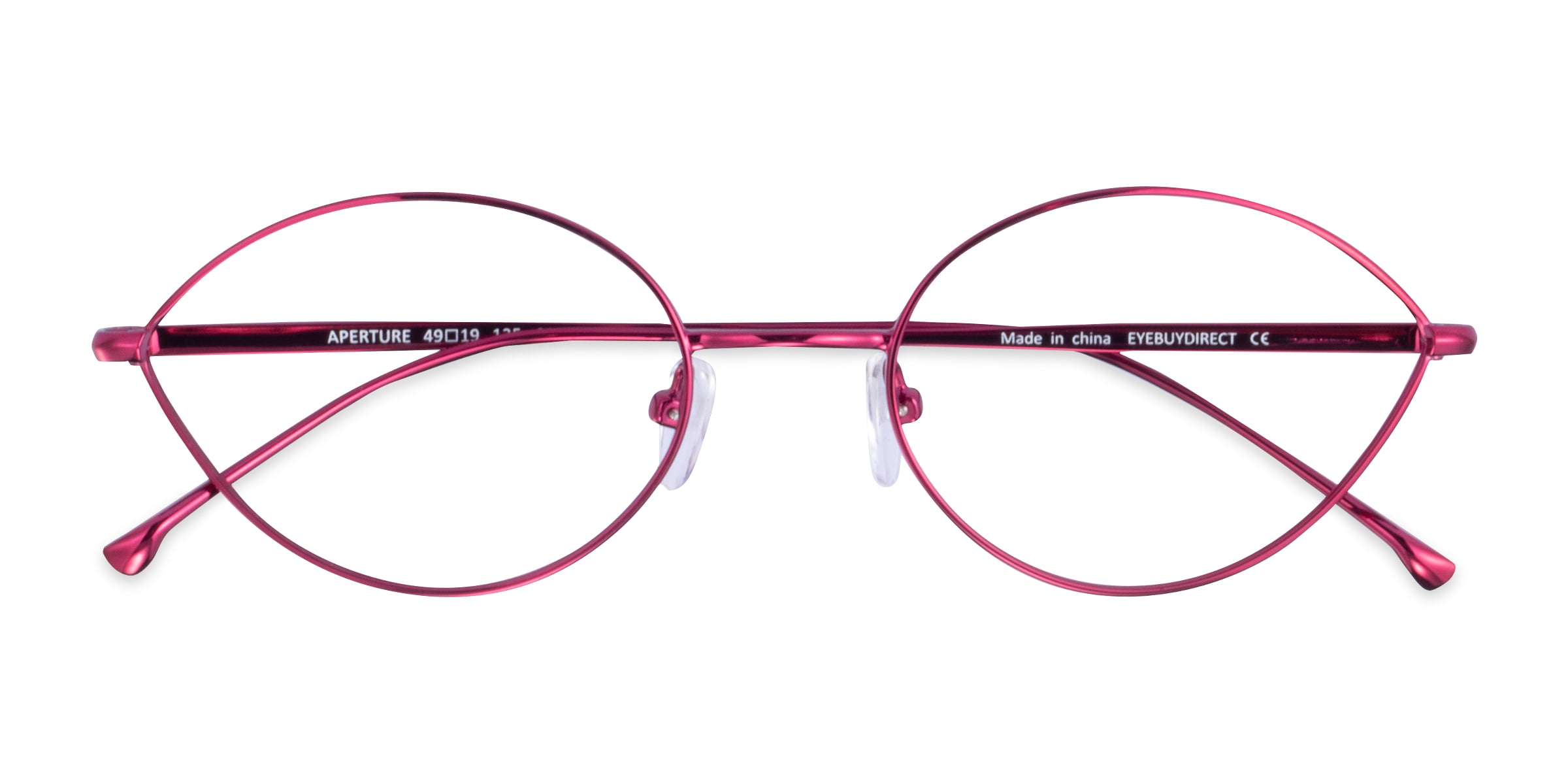 Aperture Oval Clear Purple Glasses for Women