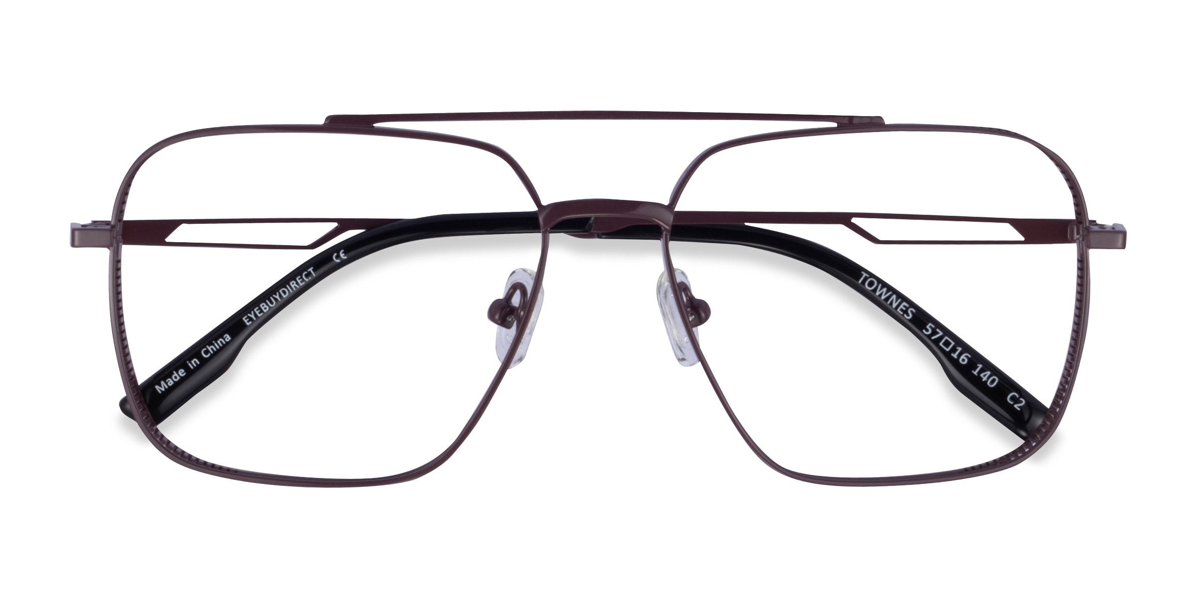 Townes Aviator Brown Black Glasses for Men