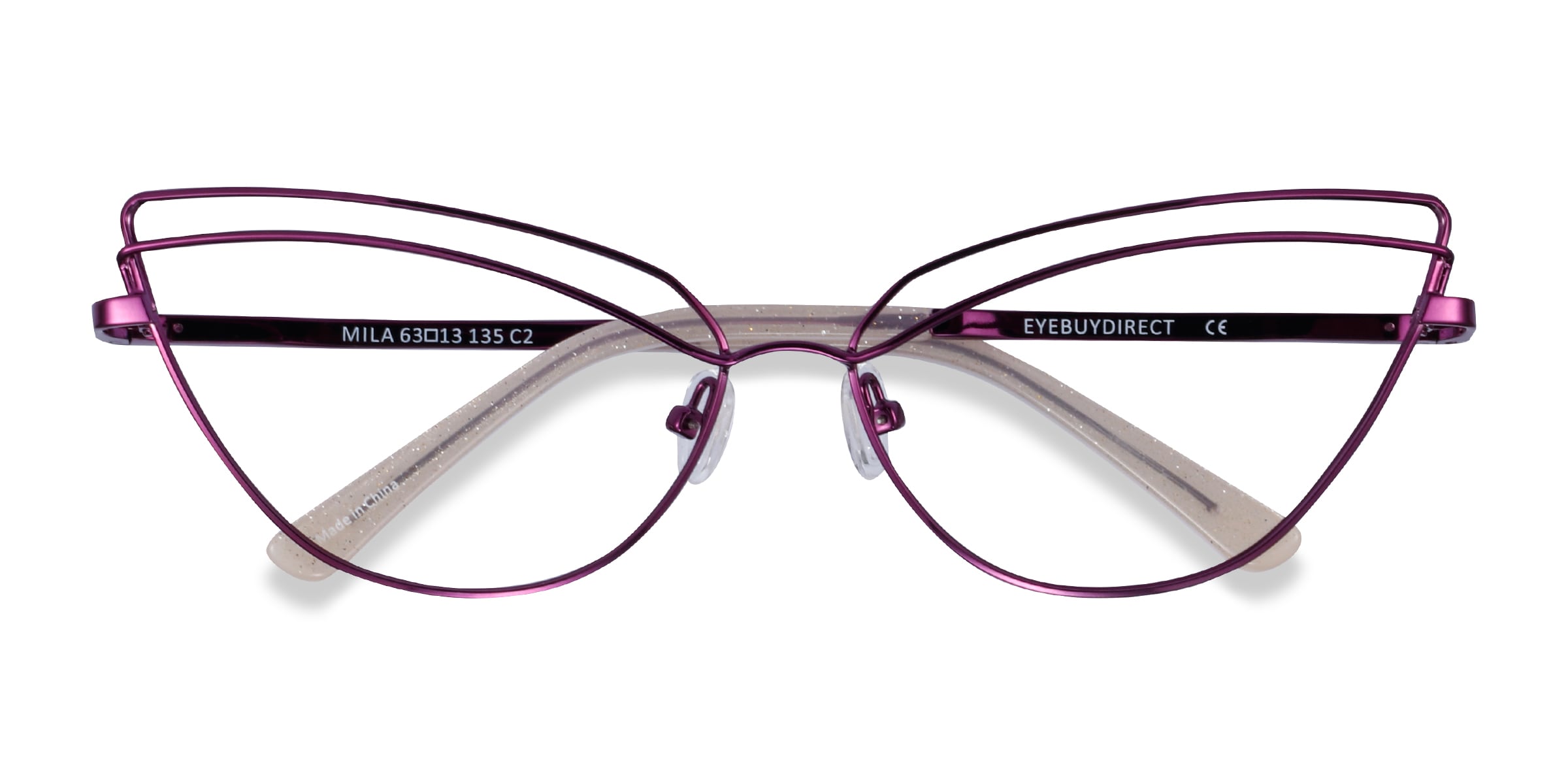 Mila Cat Eye Purple Glasses for Women