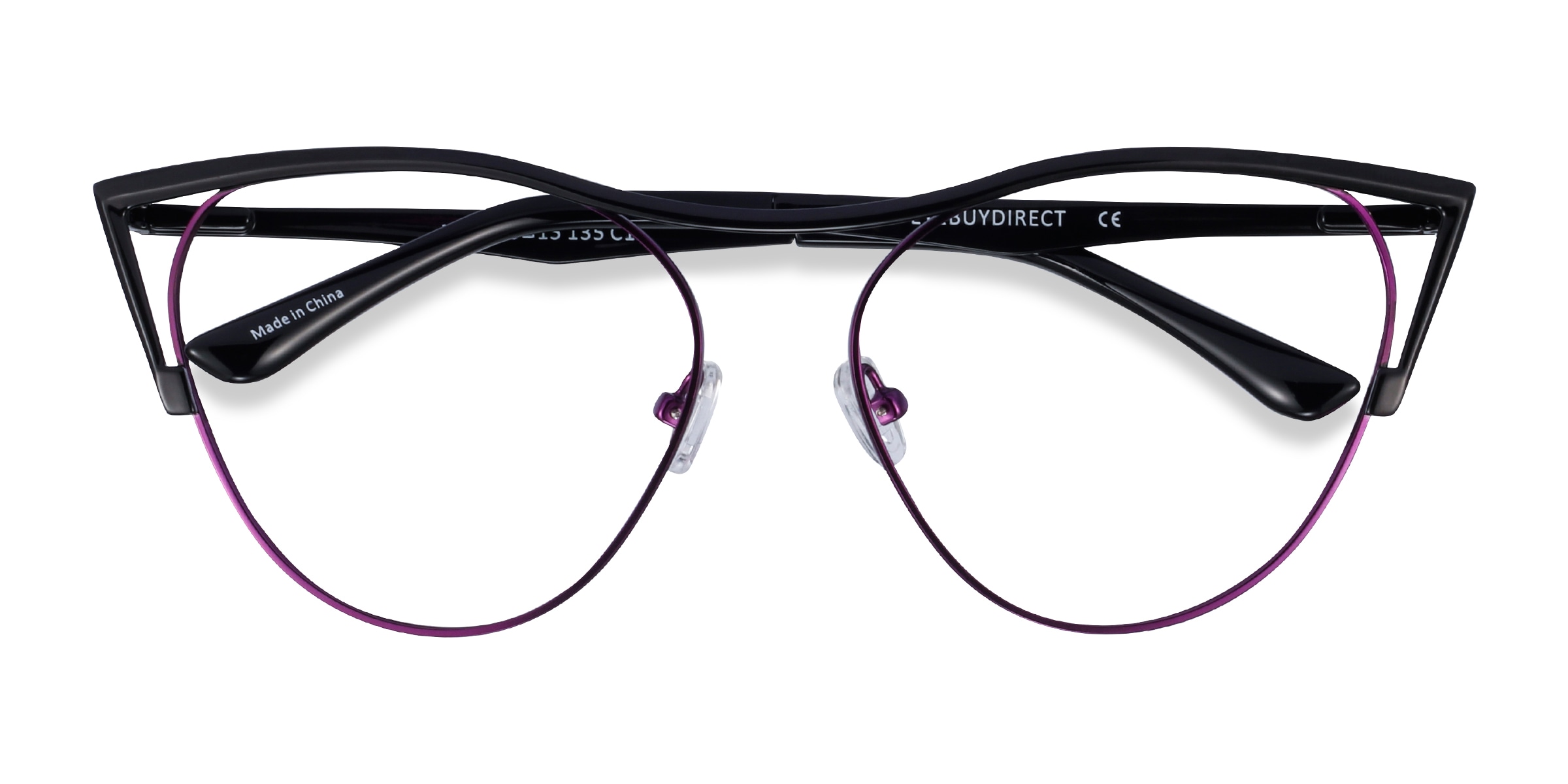Mau Cat Eye Black Purple Glasses for Women