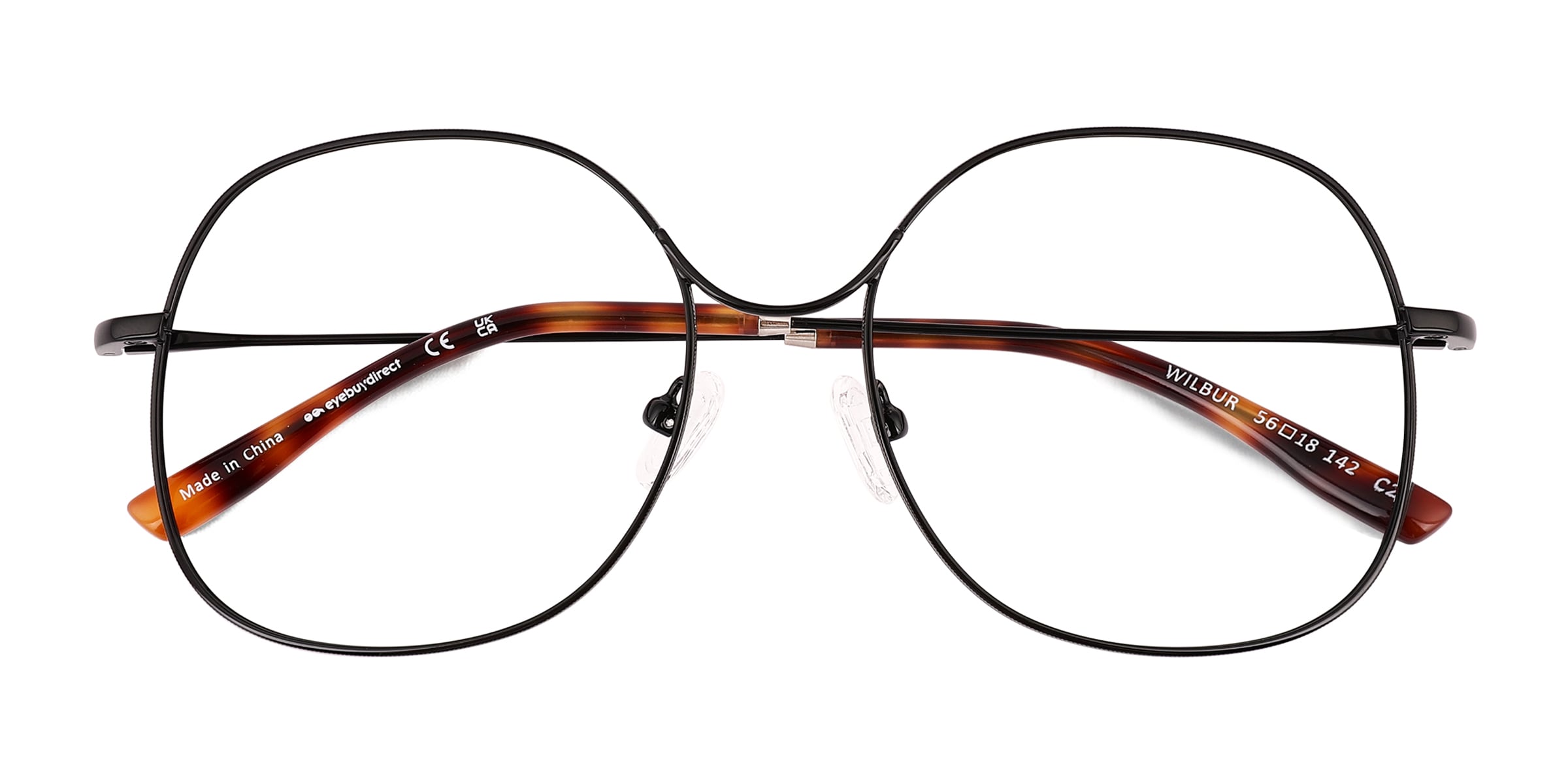 Wilbur Round Black Glasses for Women
