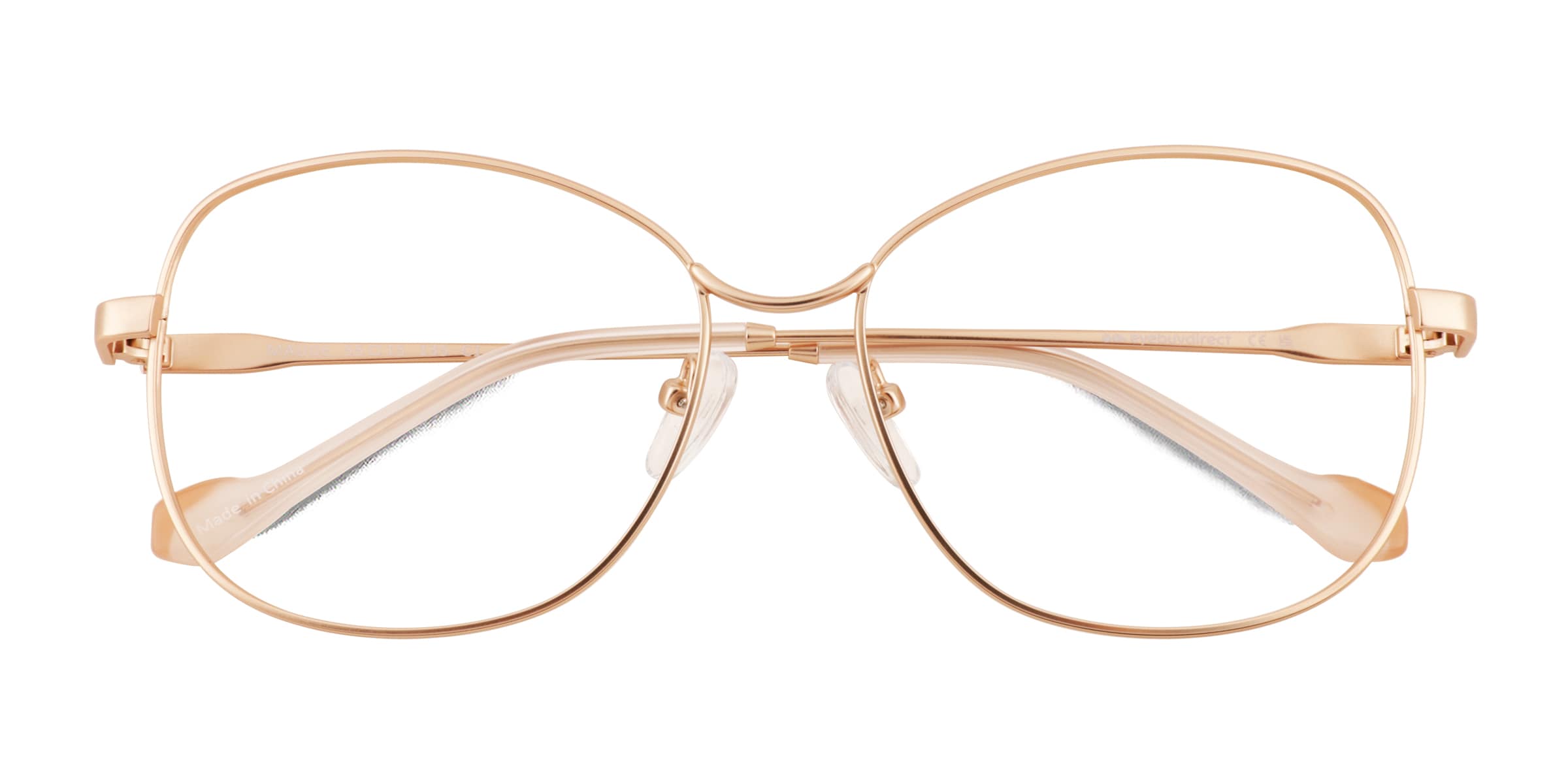 Maude Cat Eye Rose Gold Glasses for Women