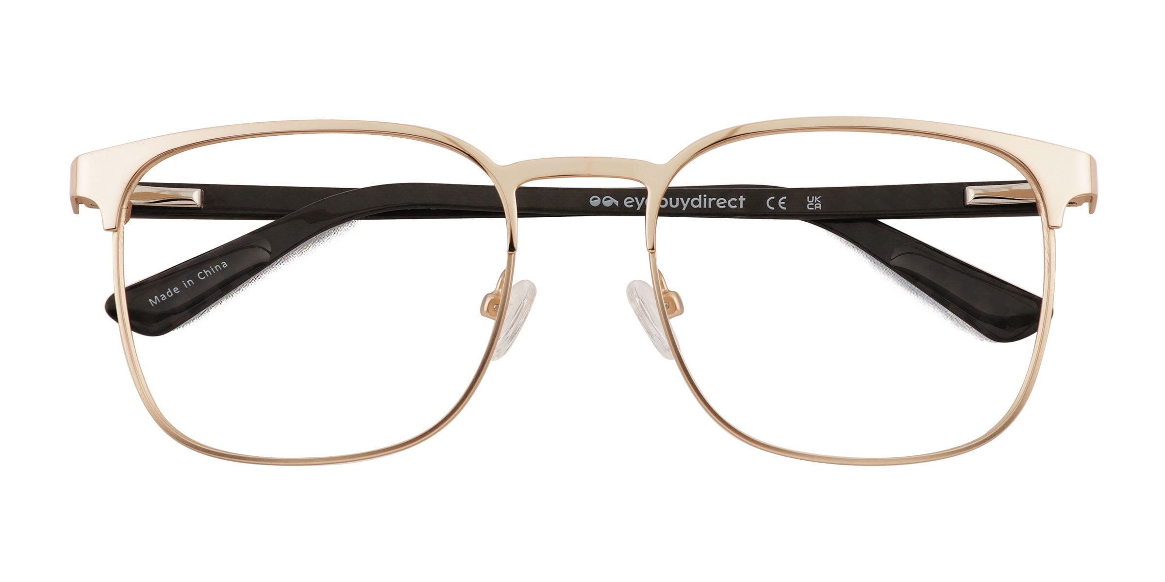 Whir Square Matte Gold Full Rim Eyeglasses