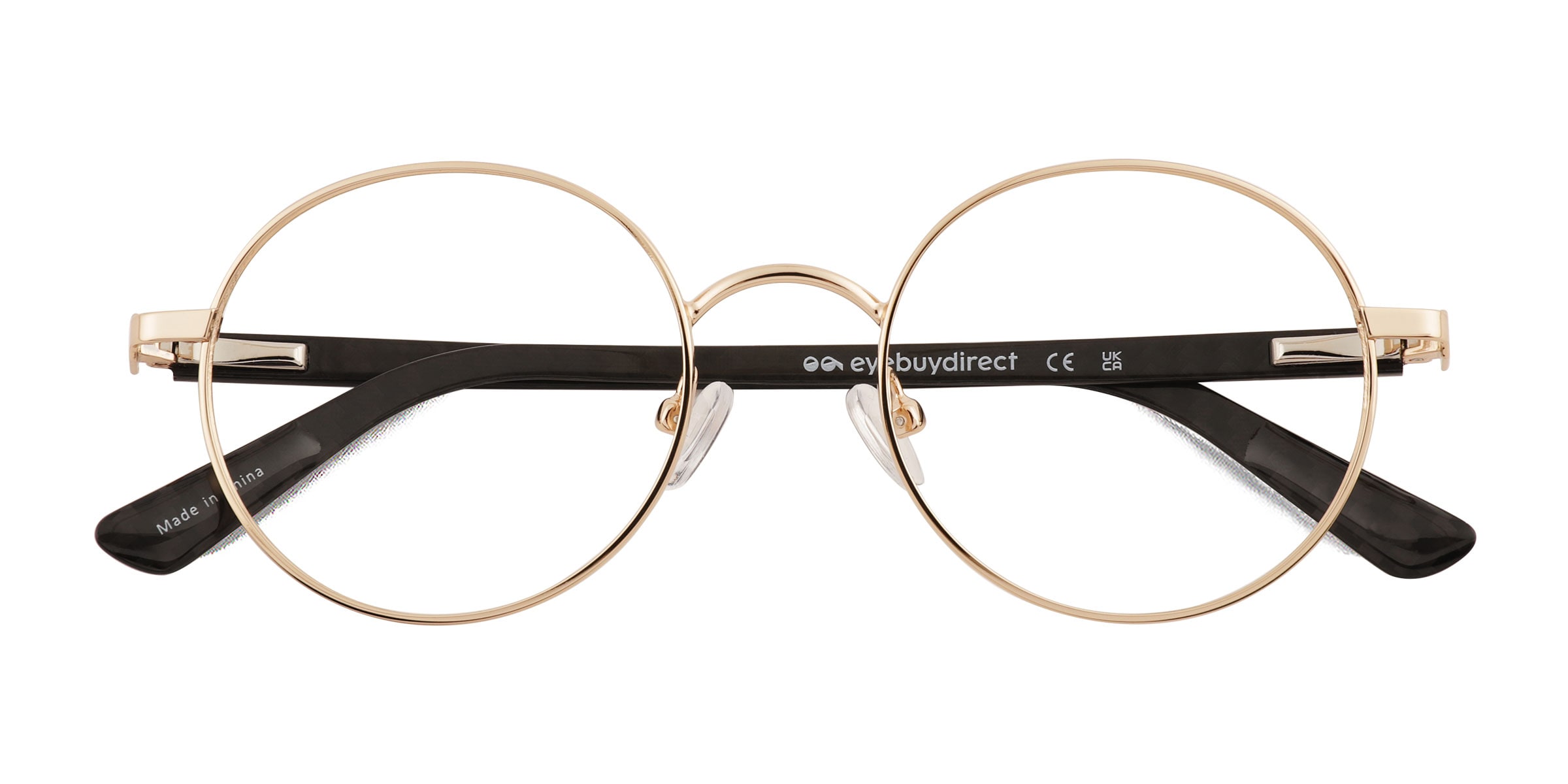 Turn Round Gold Full Rim Eyeglasses