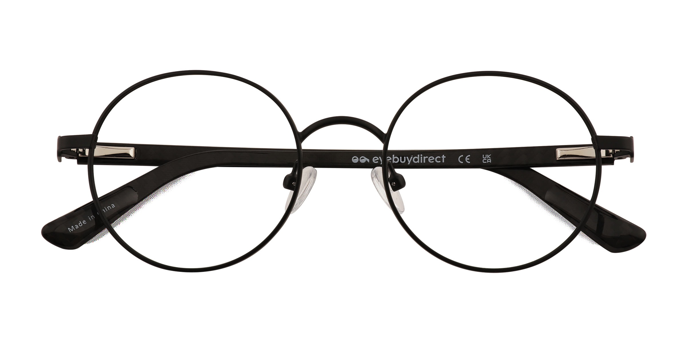 Turn Round Matte Black Full Rim Eyeglasses