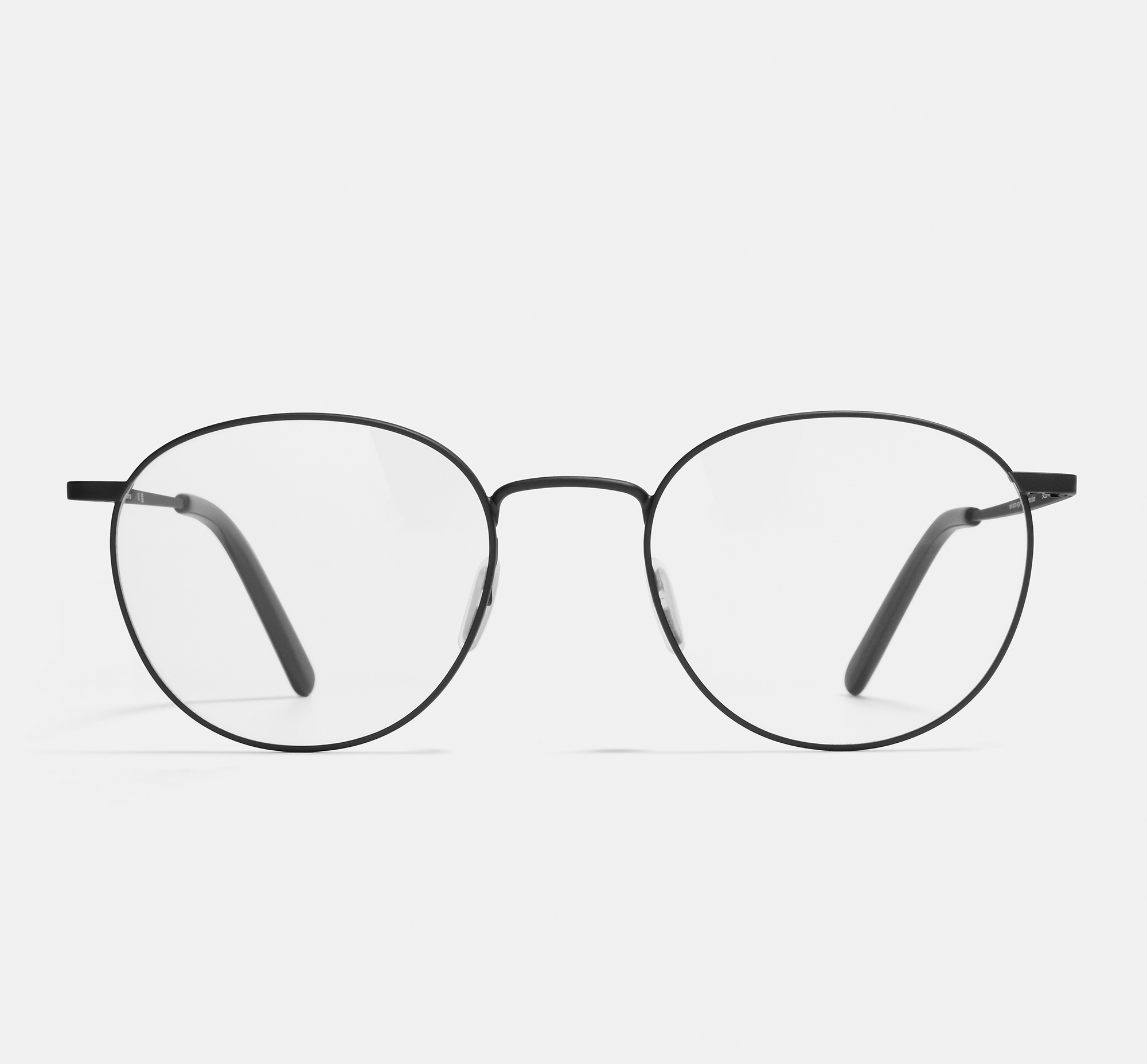 Neil Extra Large Matte Black | Round Metal Glasses
