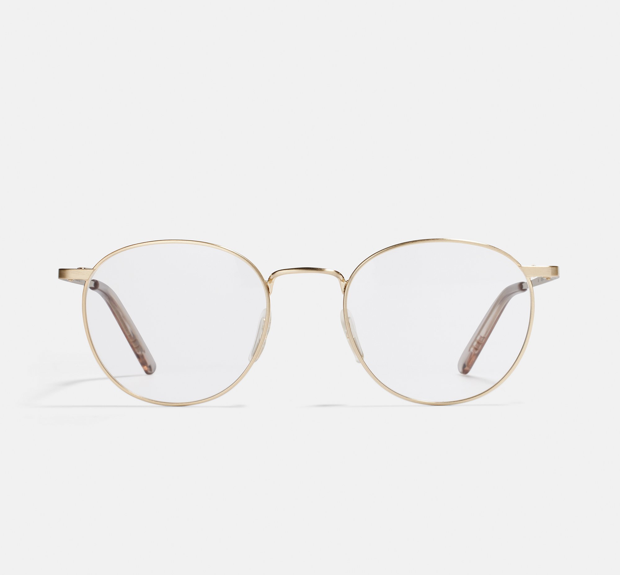 Neil Satin Gold | Round Metal Glasses