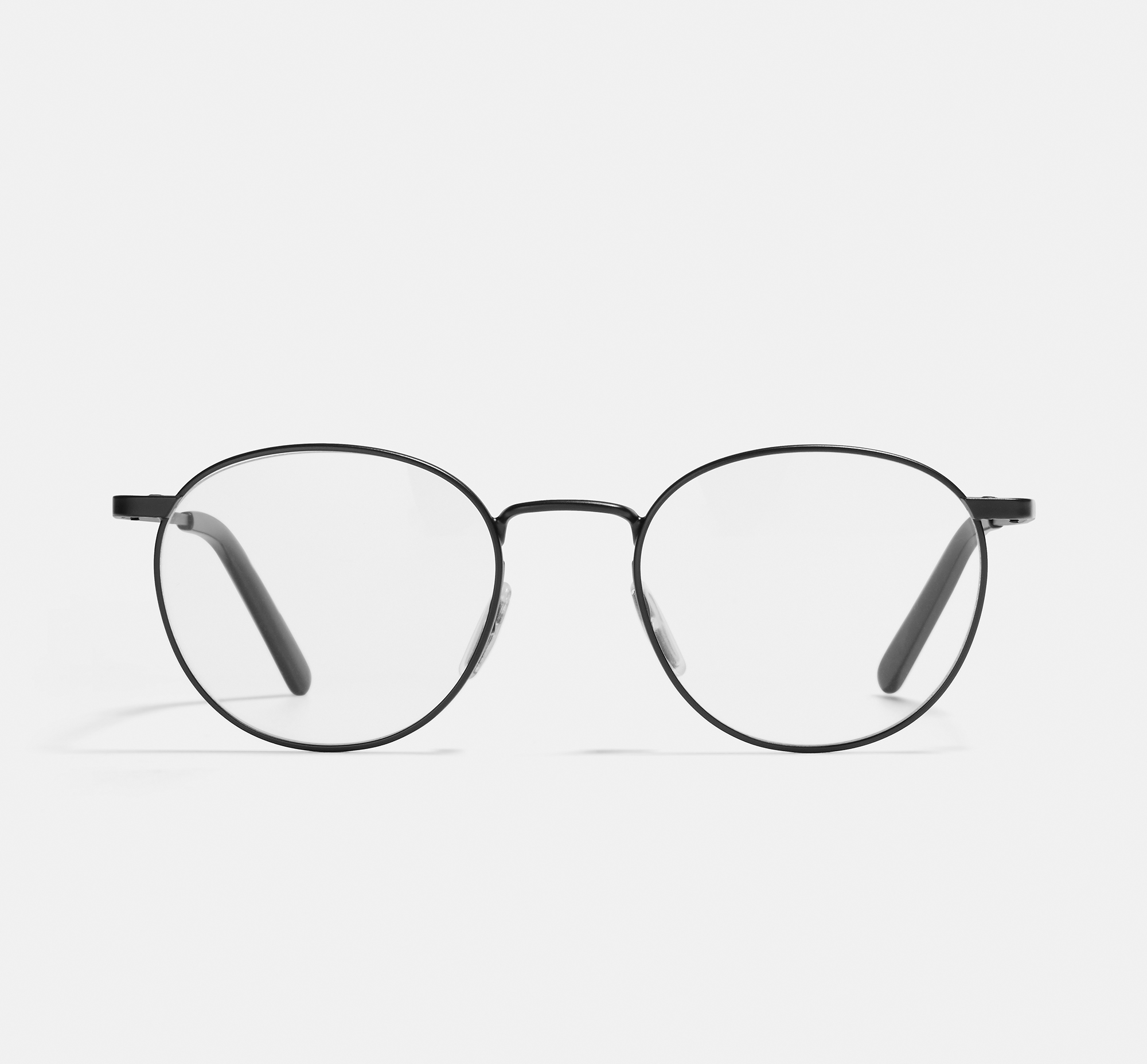Neil Small Matte Black | Round Metal Glasses