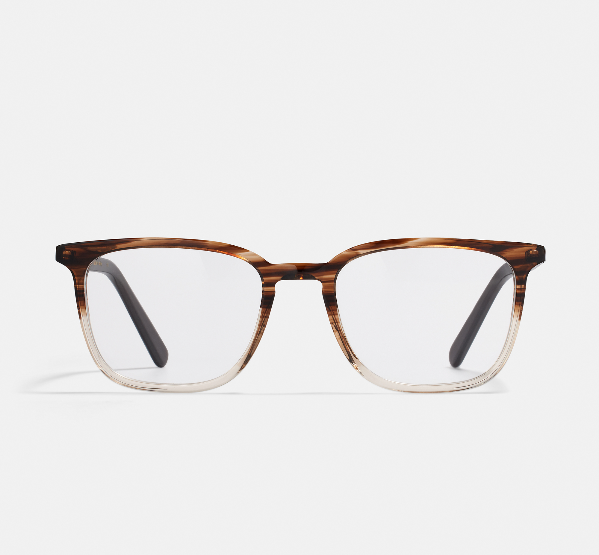 Nelson Large Espresso Gradient | Rectangular Acetate Glasses