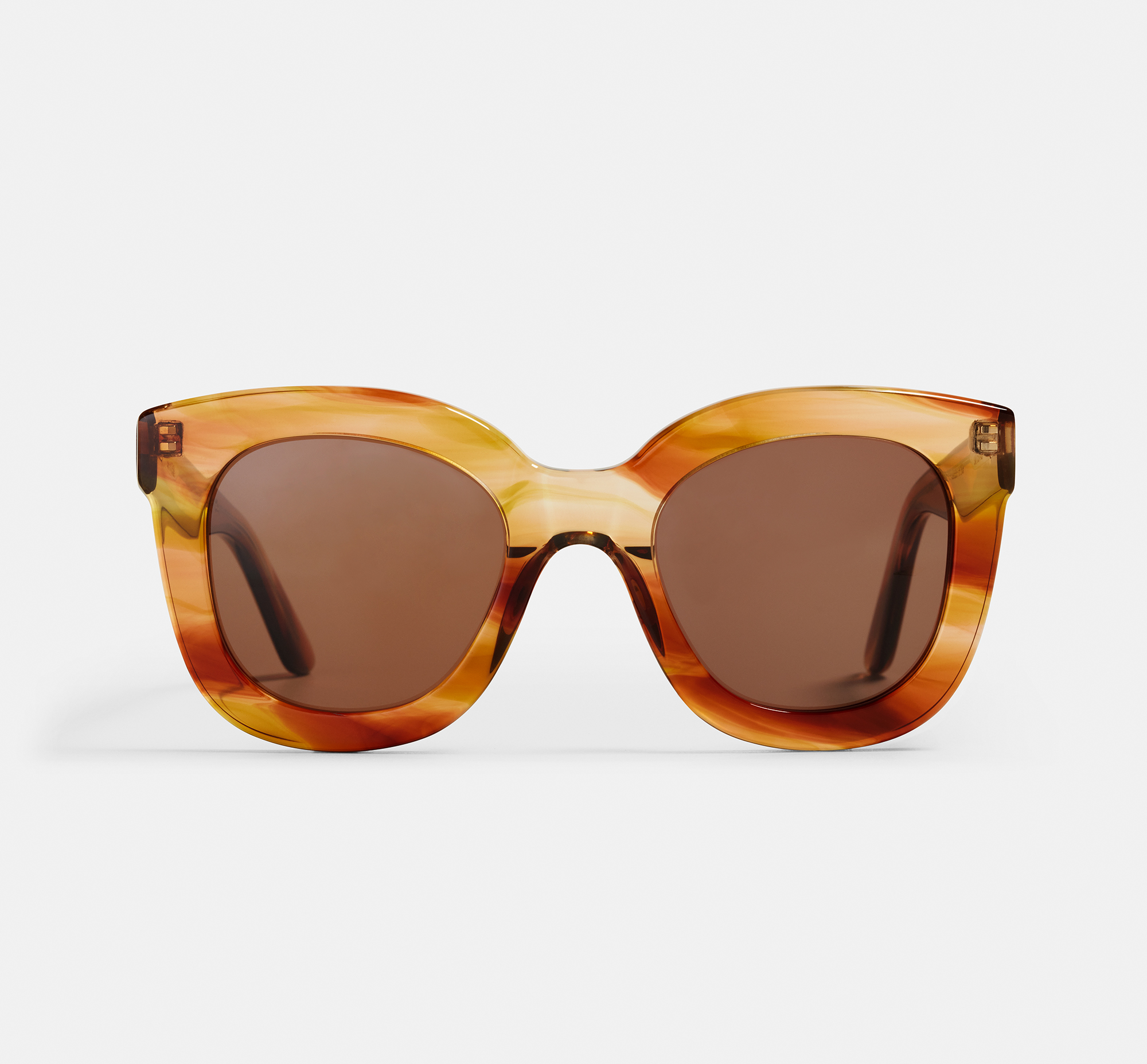 Nicole Red Storm | Square Bio Acetate Sunglasses
