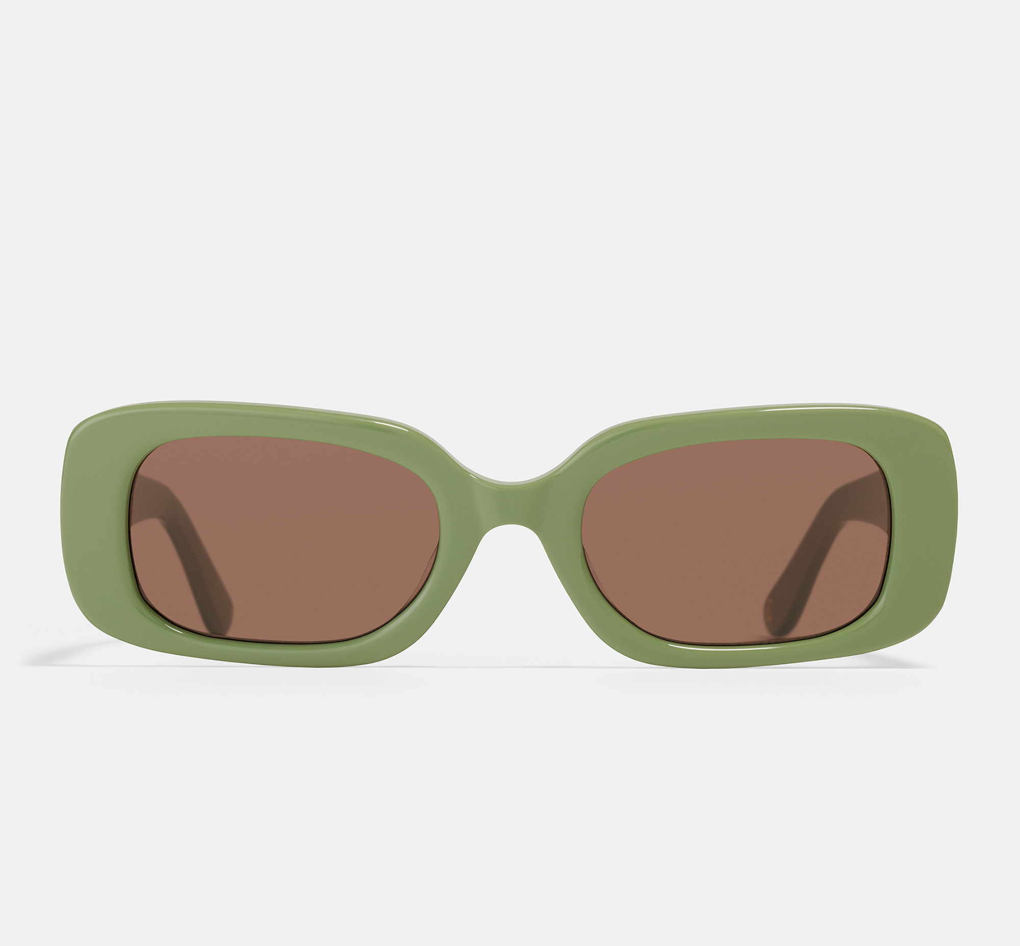 Niku  Matcha Oat | Rectangular Renew Bio Acetate Sunglasses